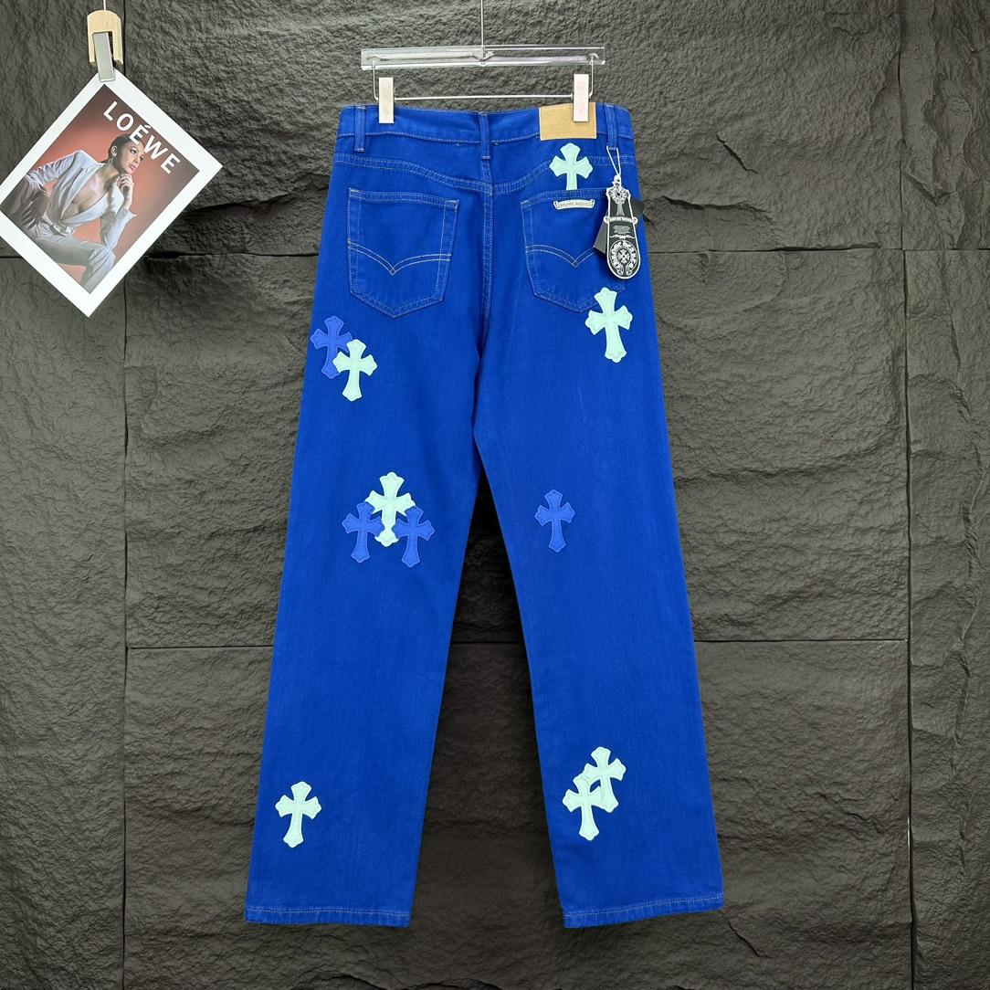 Chrome Hearts Straight Leg Jeans - DopestKickz