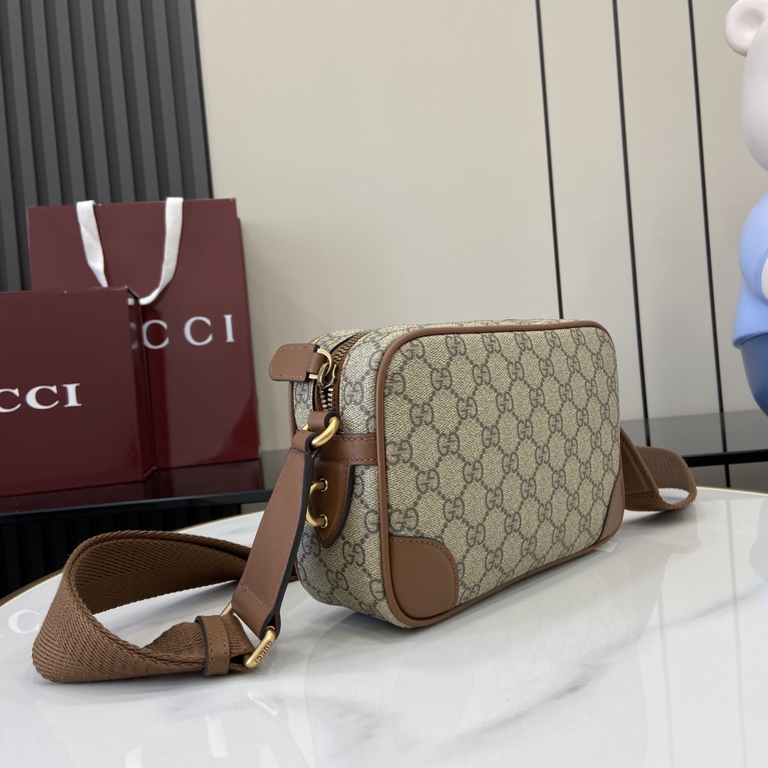 Gucci GG Emblem Embossed Super Mini Bag - DopestKickz