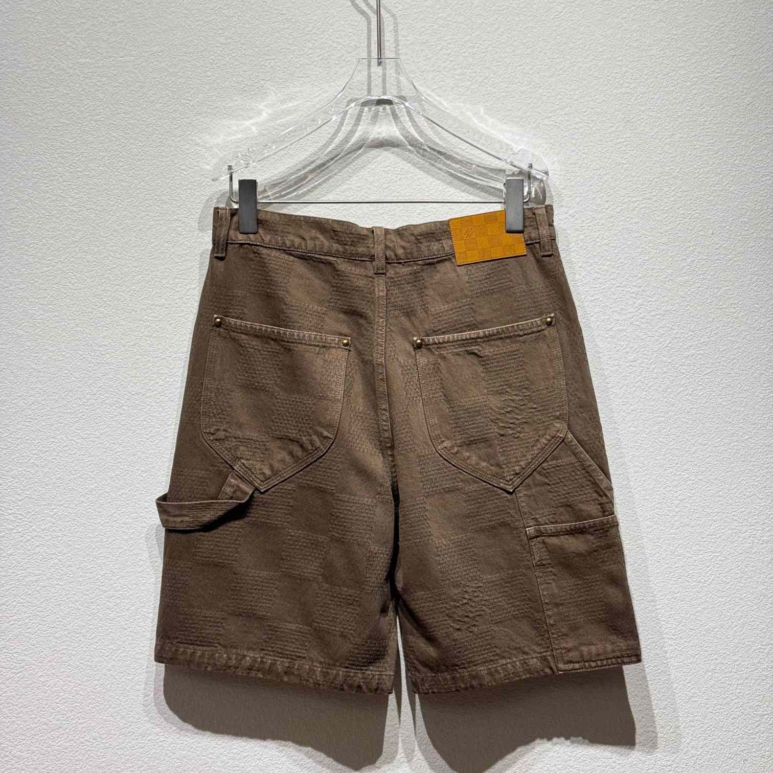 Louis Vuitton Damier Denim Shorts   - DopestKickz