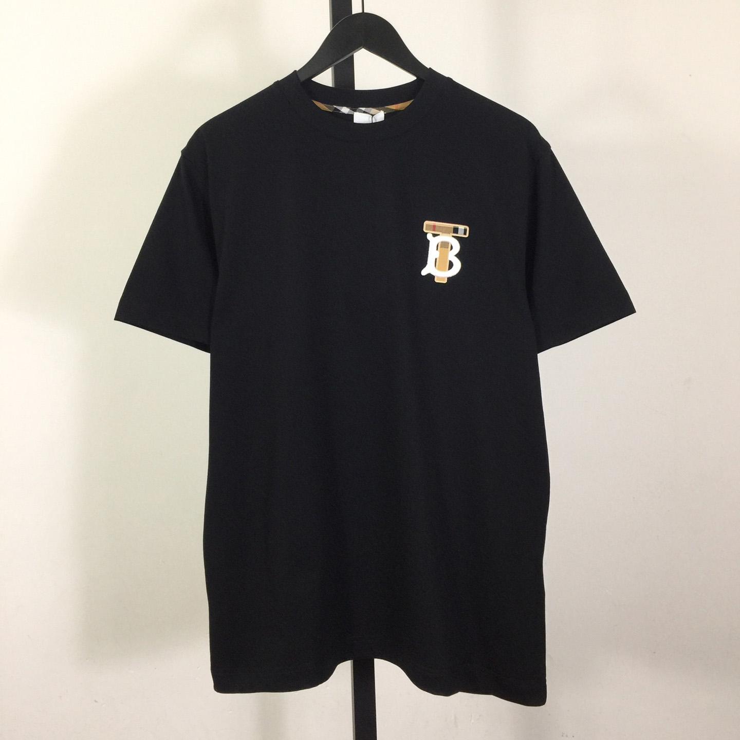 Burberry Embroidered TB Lettering Cotton T-shirt - DopestKickz
