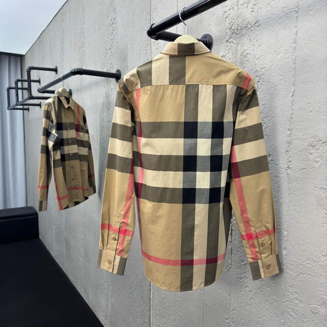 Burberry Check Cotton Shirt In Archive Beige - DopestKickz