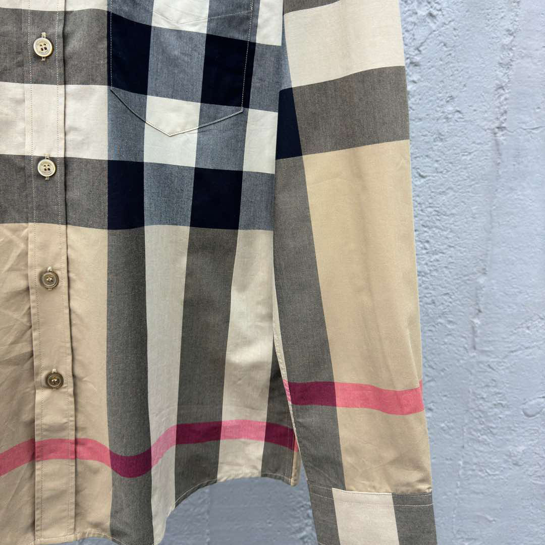 Burberry Check Cotton Shirt In Archive Beige - DopestKickz