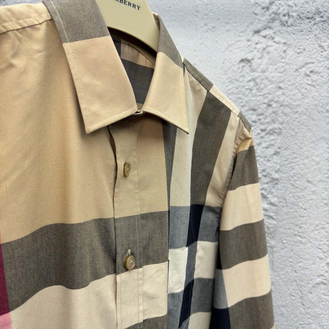 Burberry Check Cotton Shirt In Archive Beige - DopestKickz
