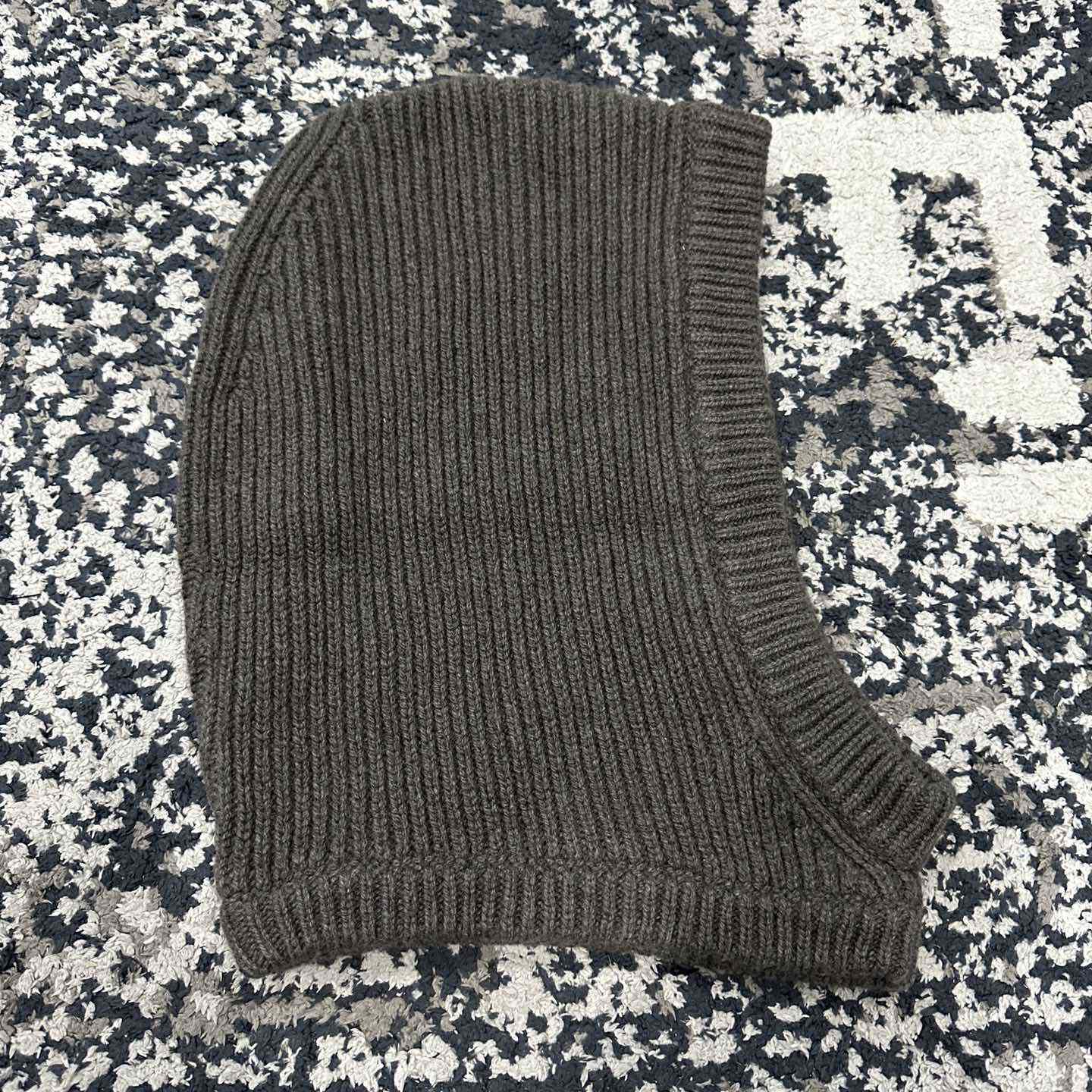 Rick Owens Balaclava Cashmere Knit Hood Hat - DopestKickz