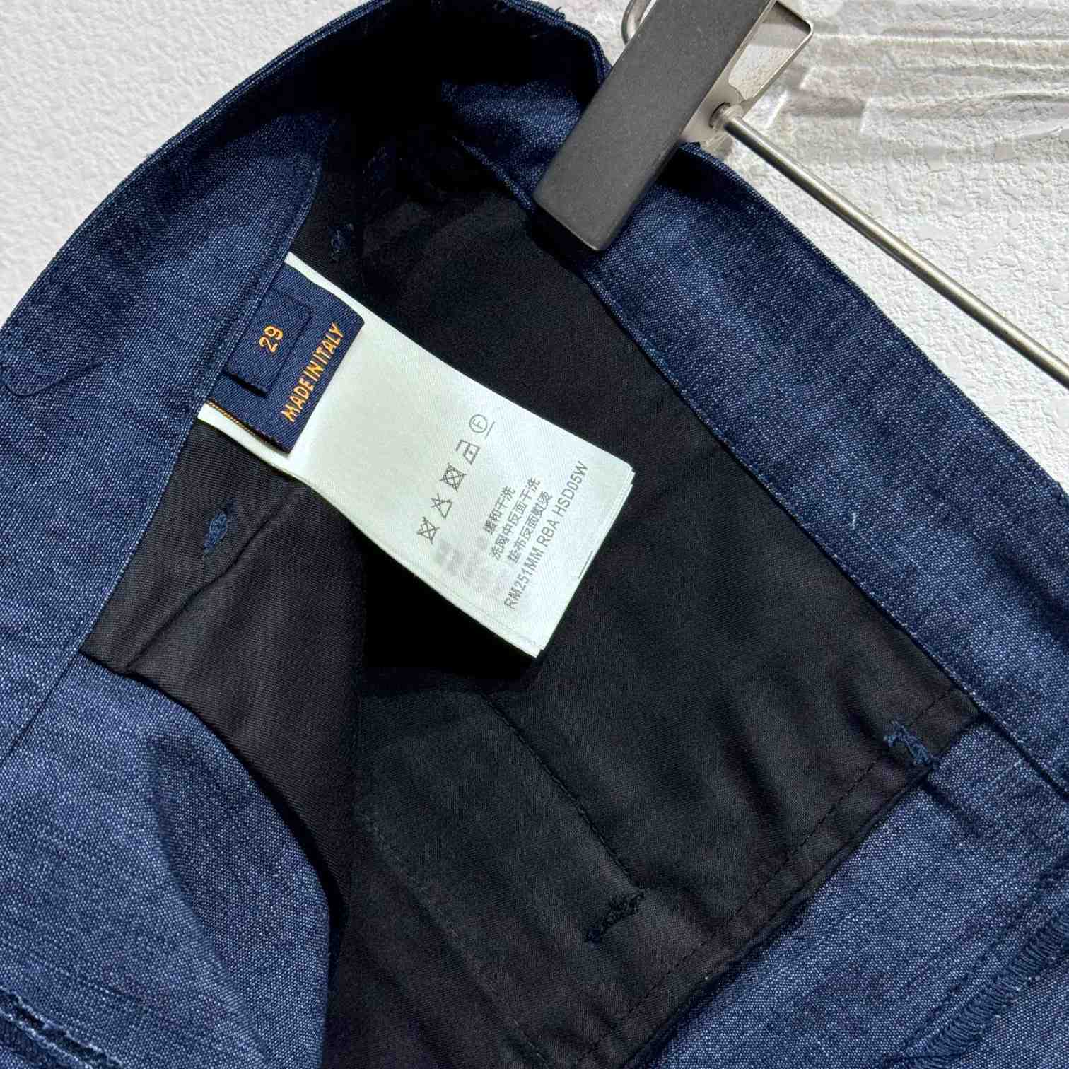 Louis Vuitton LV Blason Embellished Denim Pants  1AGIUN - DopestKickz