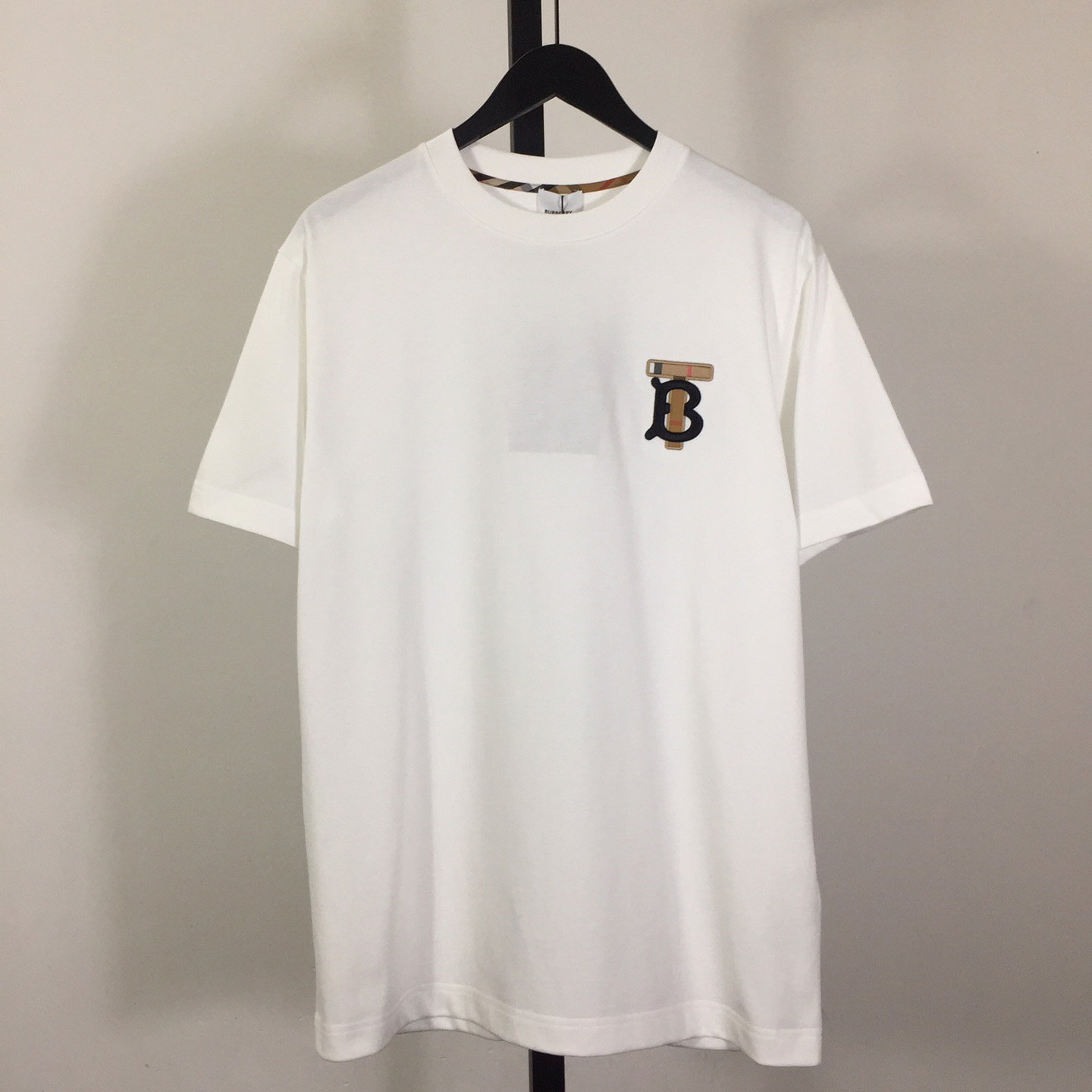 Burberry Embroidered TB Lettering Cotton T-shirt - DopestKickz