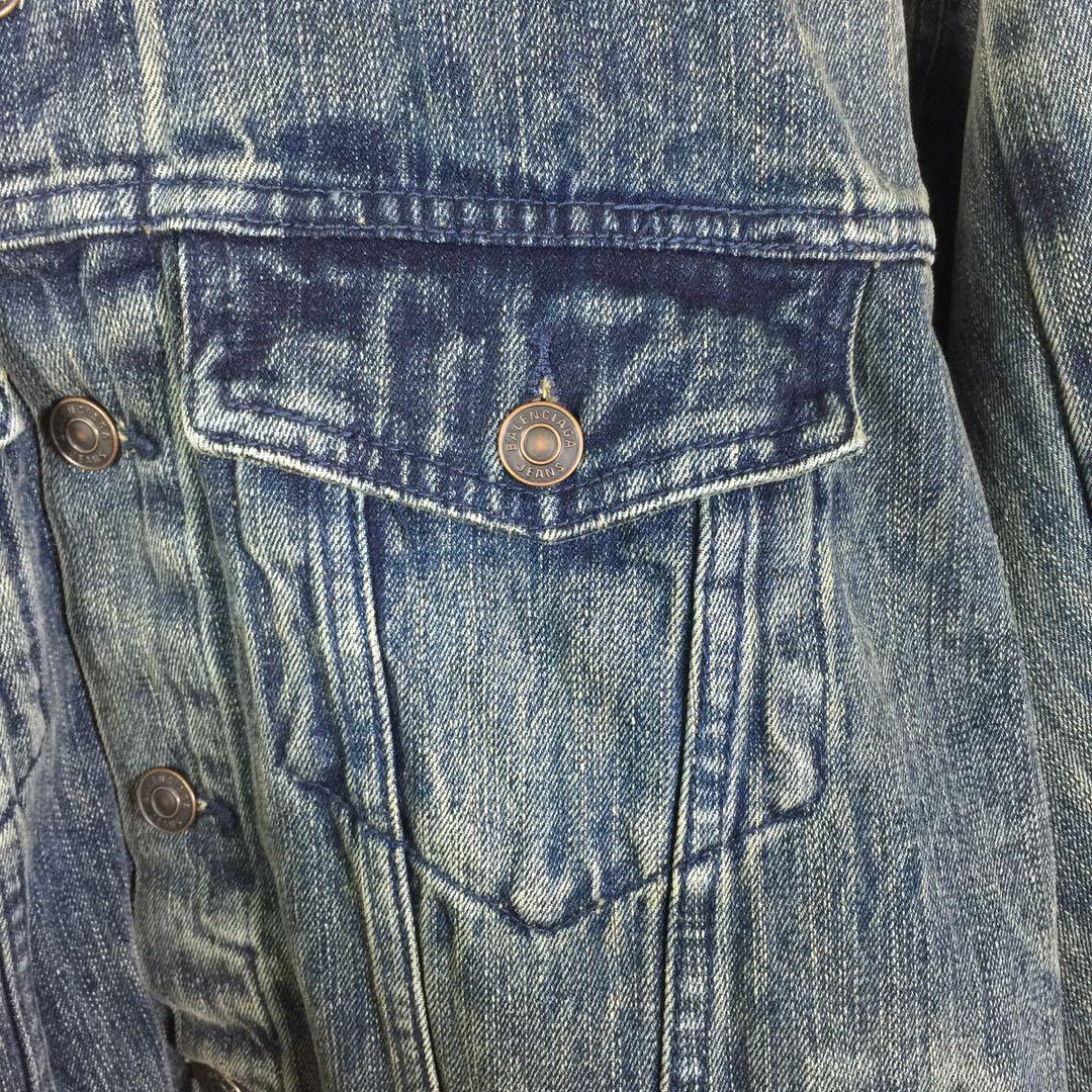 Balenciaga Oversized Jacket In Washed Denim - DopestKickz