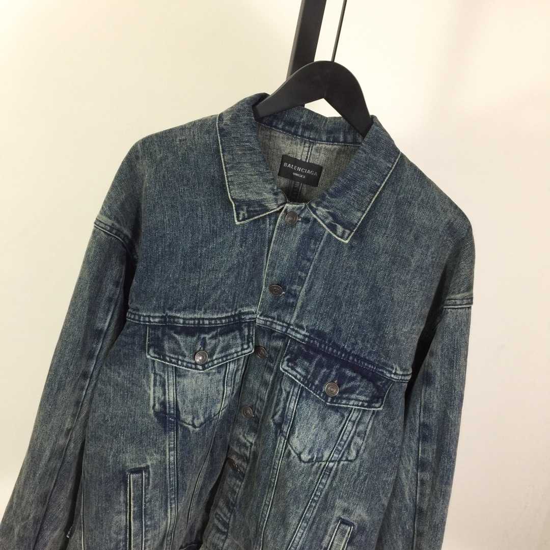 Balenciaga Oversized Jacket In Washed Denim - DopestKickz
