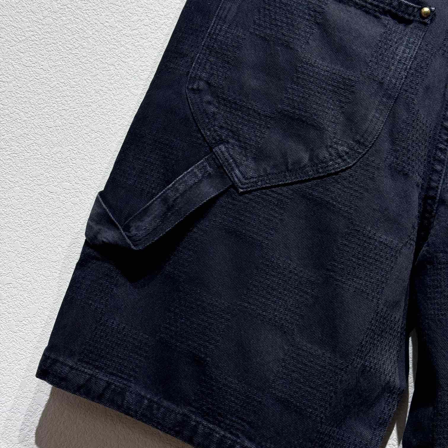 Louis Vuitton Damier Denim Shorts   - DopestKickz