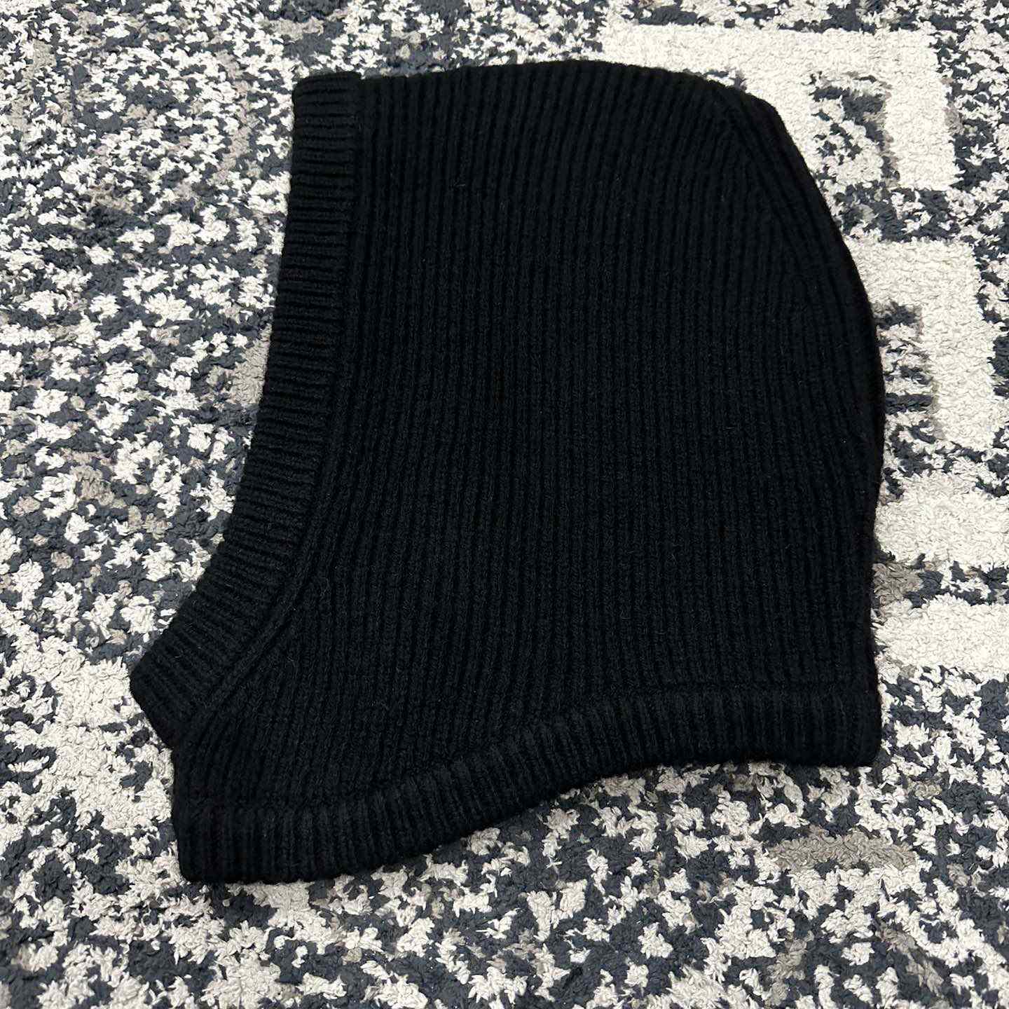 Rick Owens Balaclava Cashmere Knit Hood Hat - DopestKickz