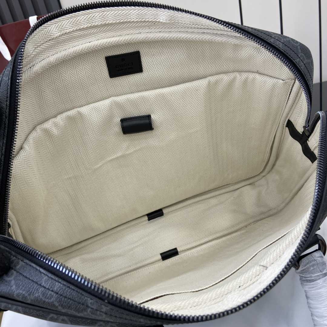 Gucci GG Emblem Medium Briefcase - DopestKickz