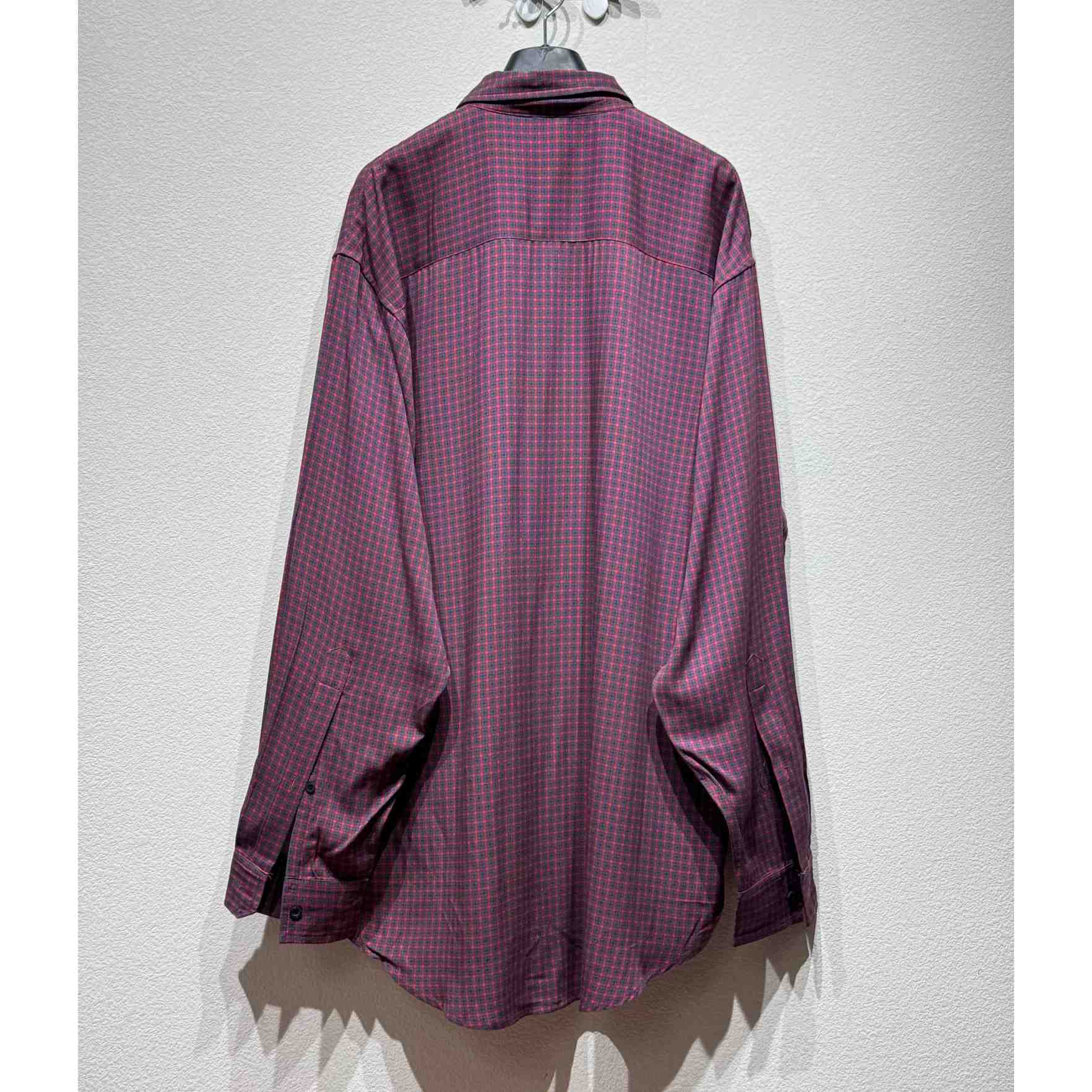 Balenciaga Fluid Shirt In Red And Grey  - DopestKickz