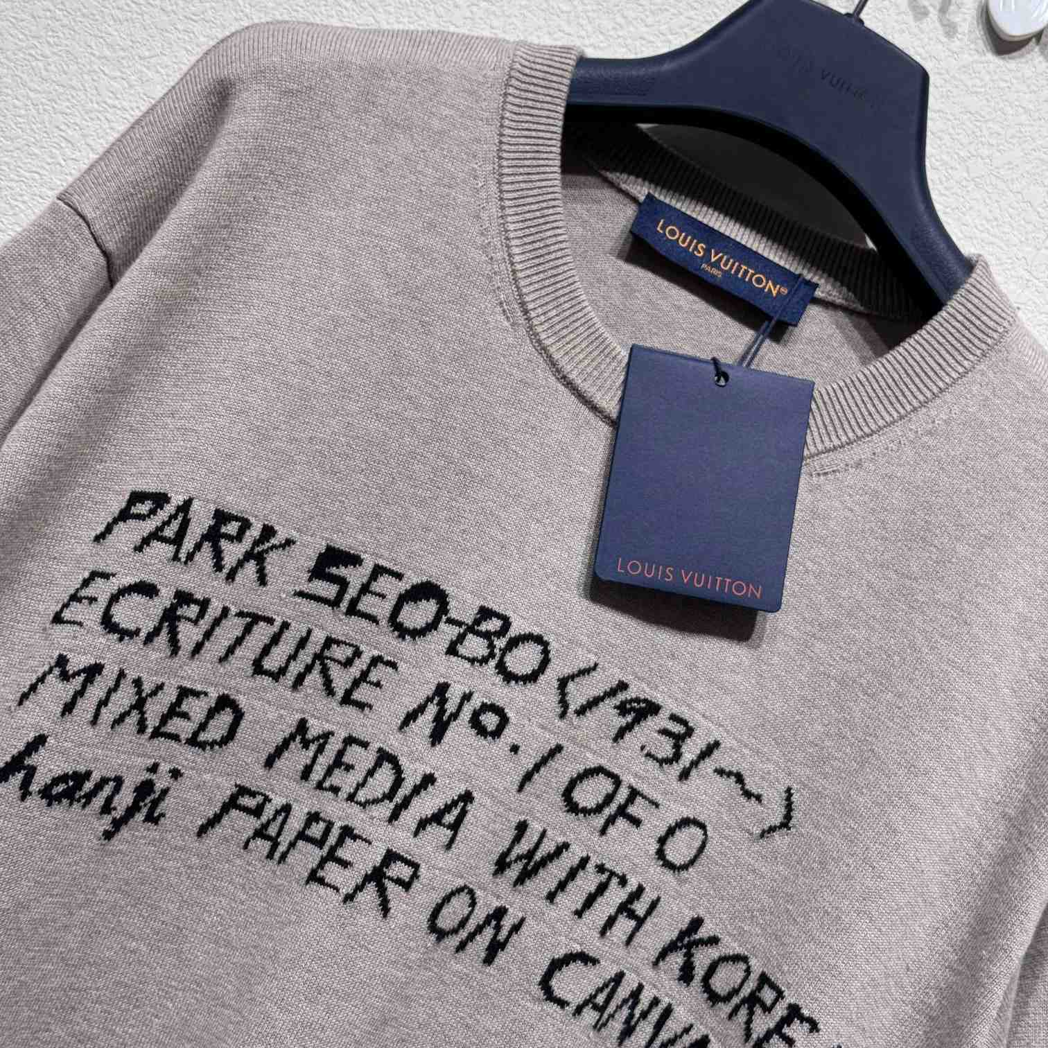 Louis Vuitton LV x Park Seo-Bo Short-Sleeved Cotton Crewneck    - DopestKickz