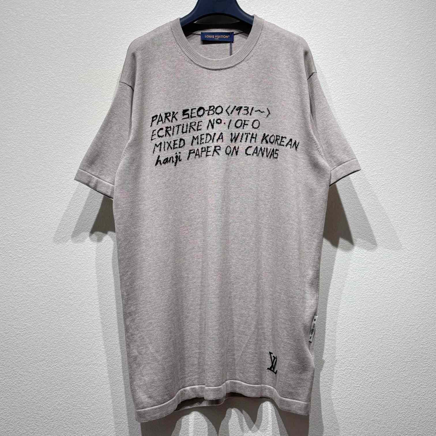 Louis Vuitton LV x Park Seo-Bo Short-Sleeved Cotton Crewneck    - DopestKickz