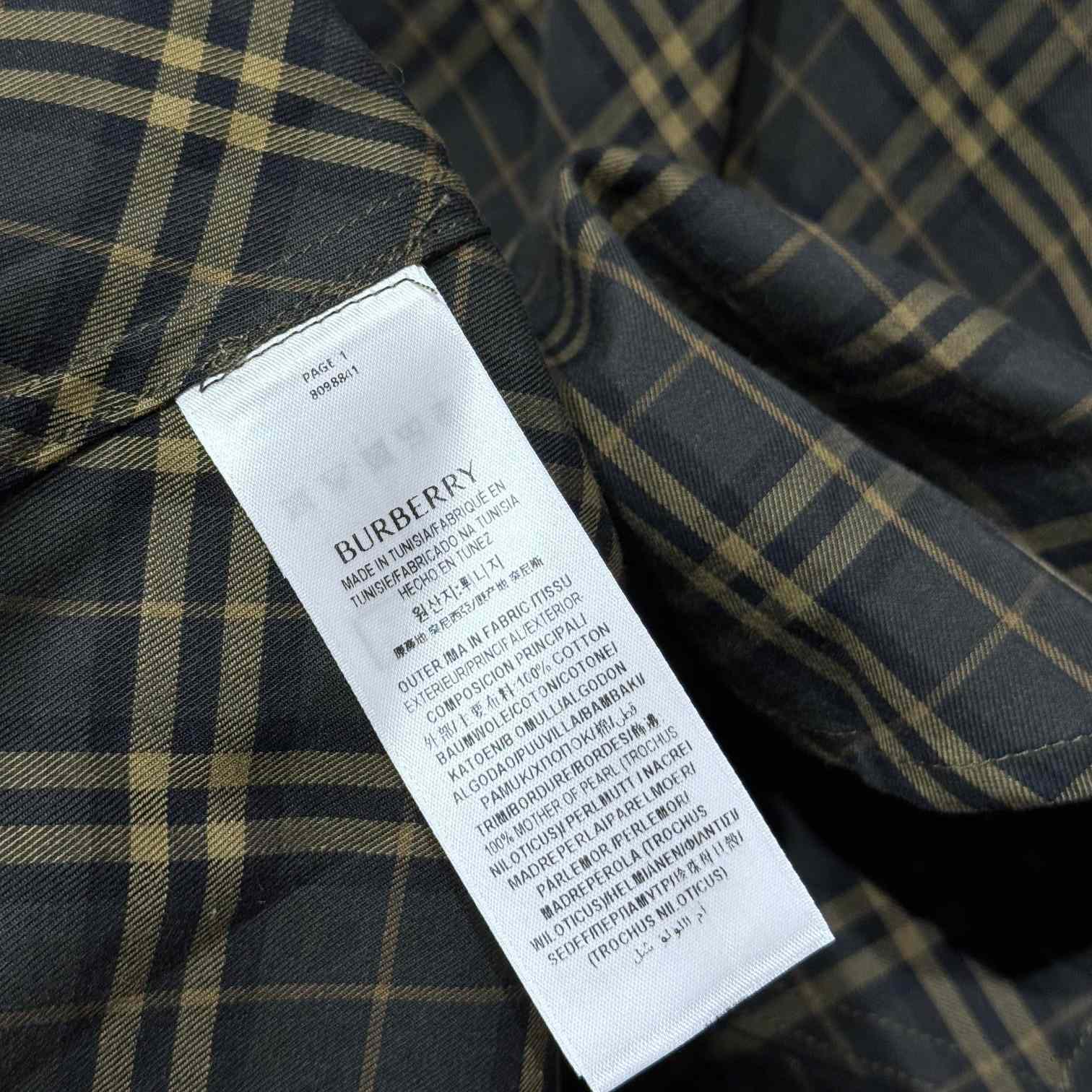 Burberry Regular Fit Check Cotton Shirt - DopestKickz