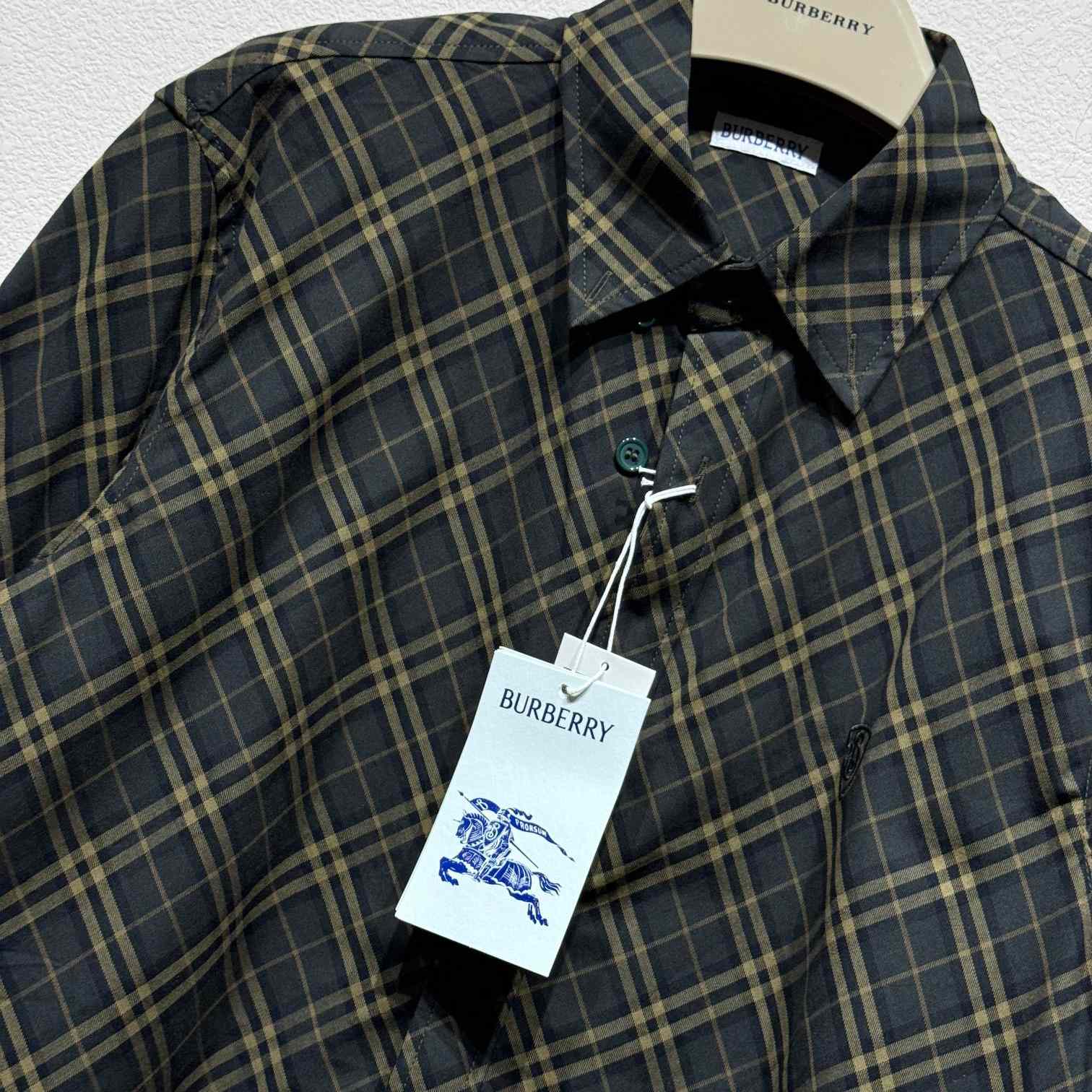 Burberry Regular Fit Check Cotton Shirt - DopestKickz