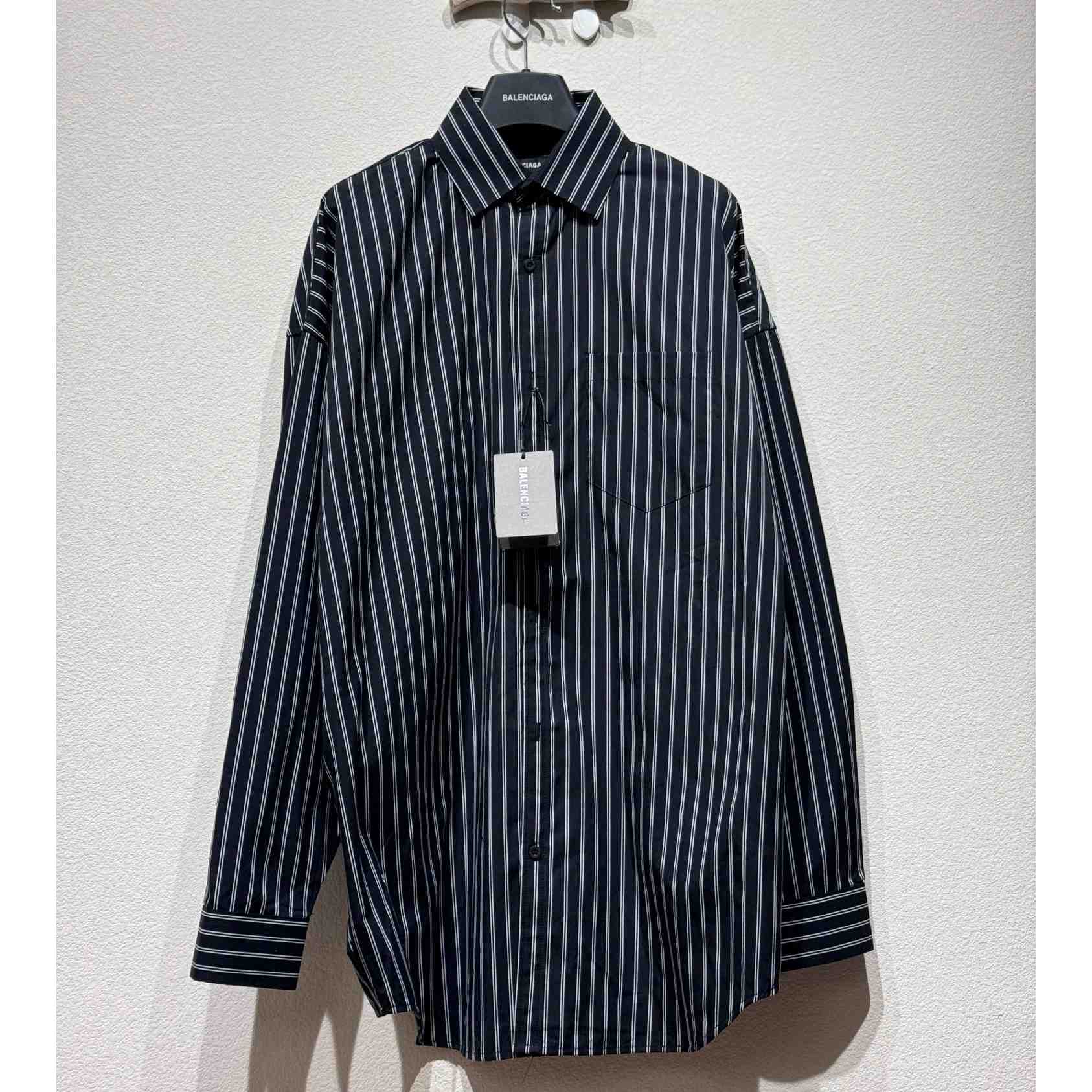 Balenciaga Pinstriped Shirt - DopestKickz