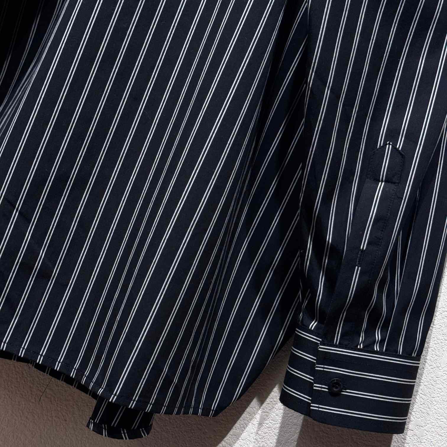 Balenciaga Pinstriped Shirt - DopestKickz
