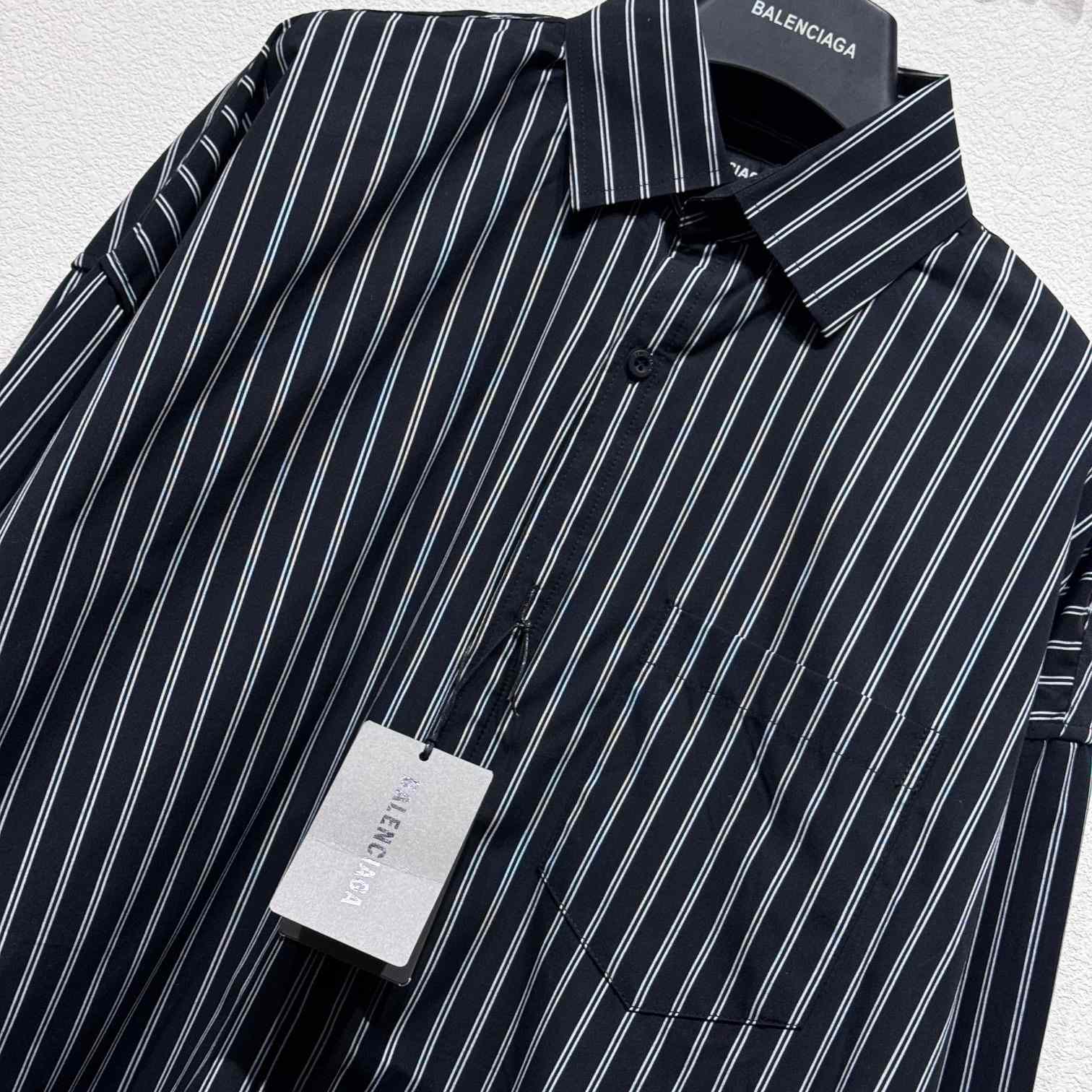 Balenciaga Pinstriped Shirt - DopestKickz