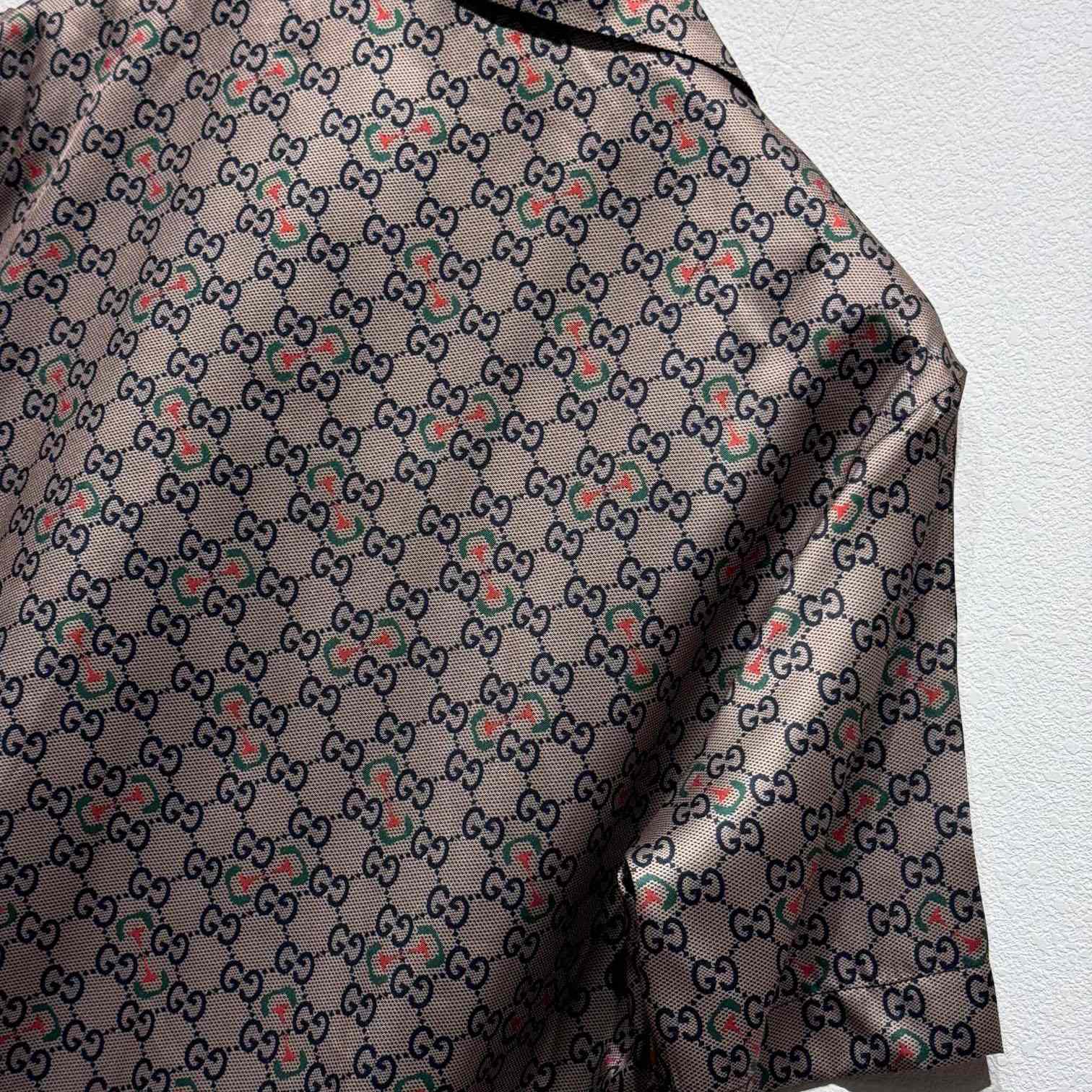 Gucci Monogram Vacation Shirt  - DopestKickz