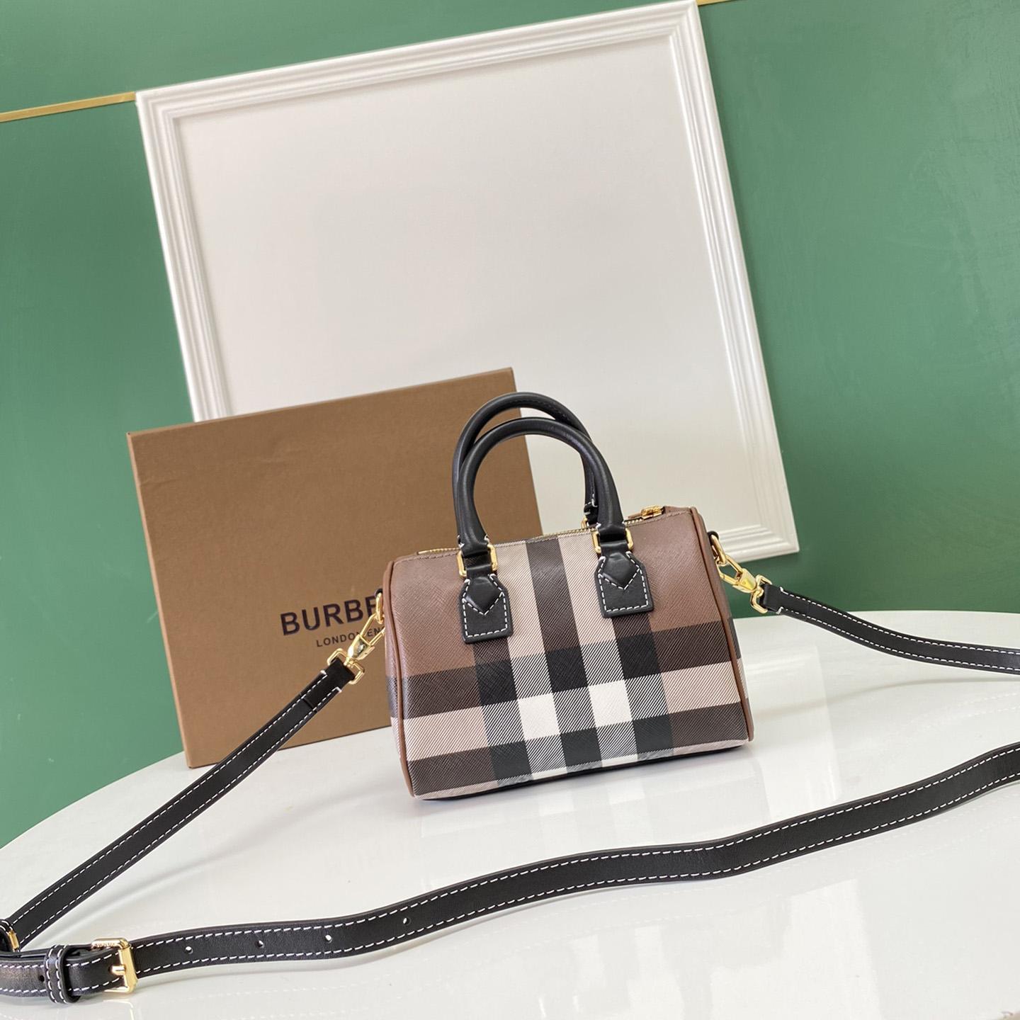 Burberry Mini Check Bowling Bag - DopestKickz