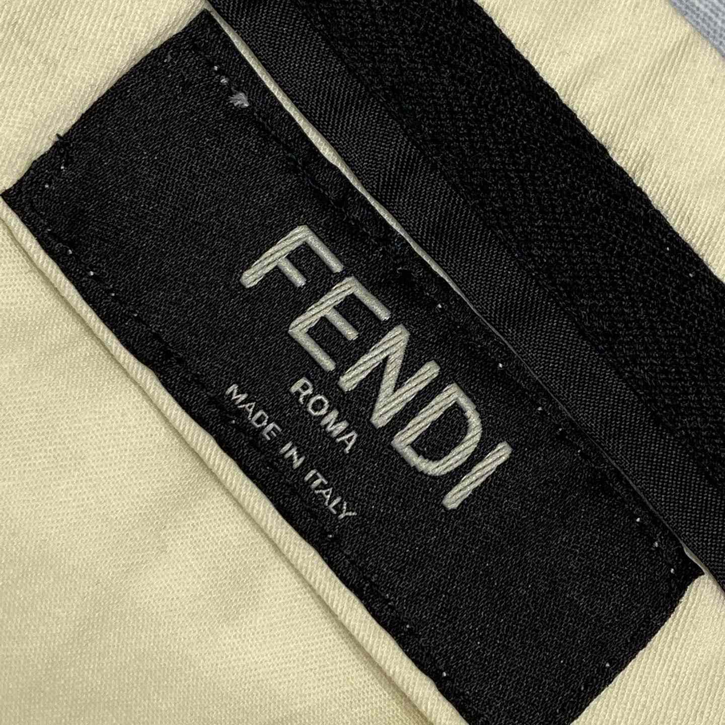 Fendi Blue FF Linen Shorts - DopestKickz
