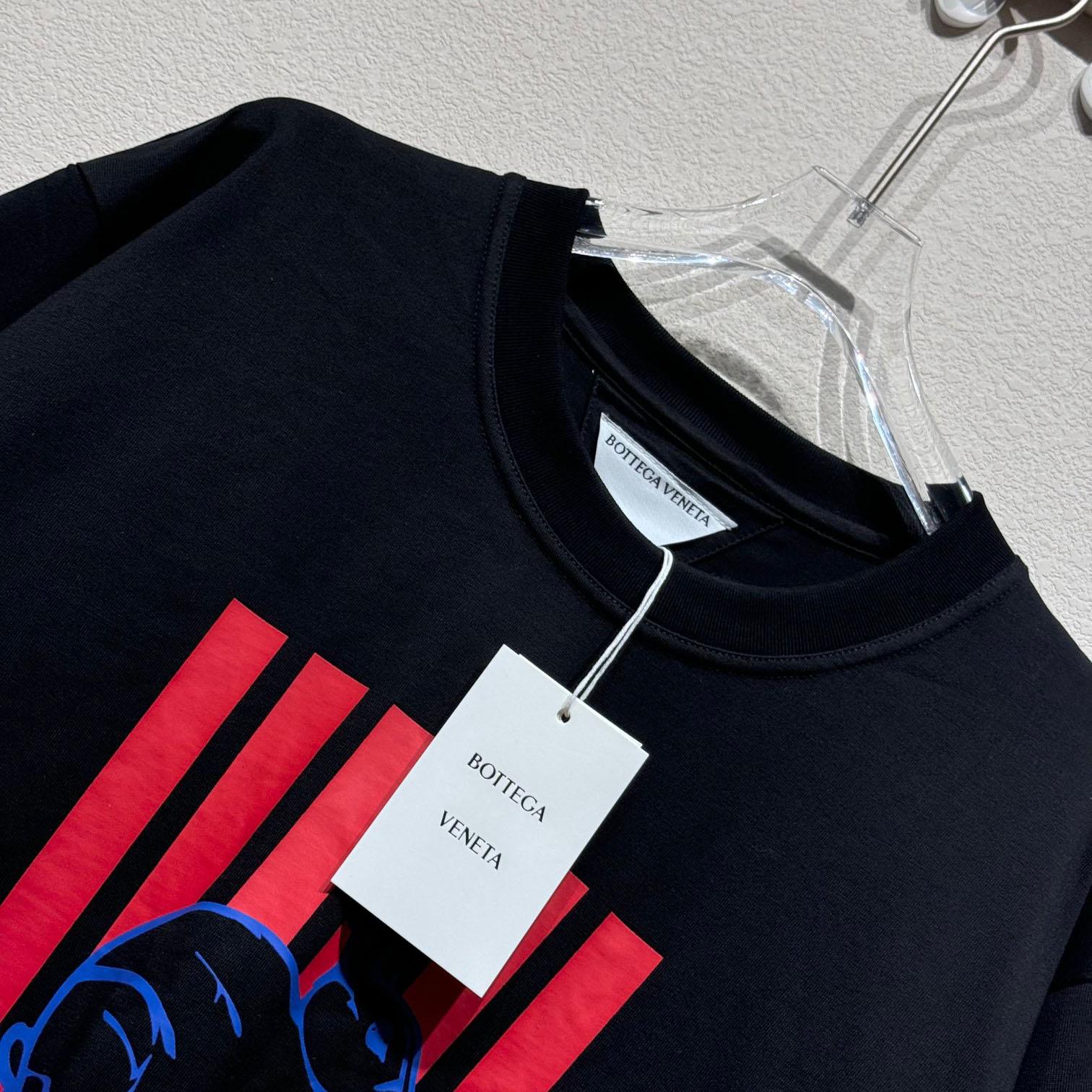 Bottega Veneta Cotton Printed Jersey T-Shirt - DopestKickz