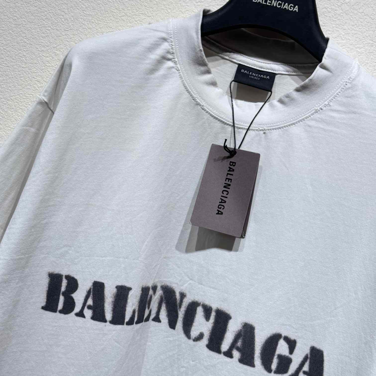Balenciaga Stencil Type T-Shirt - DopestKickz