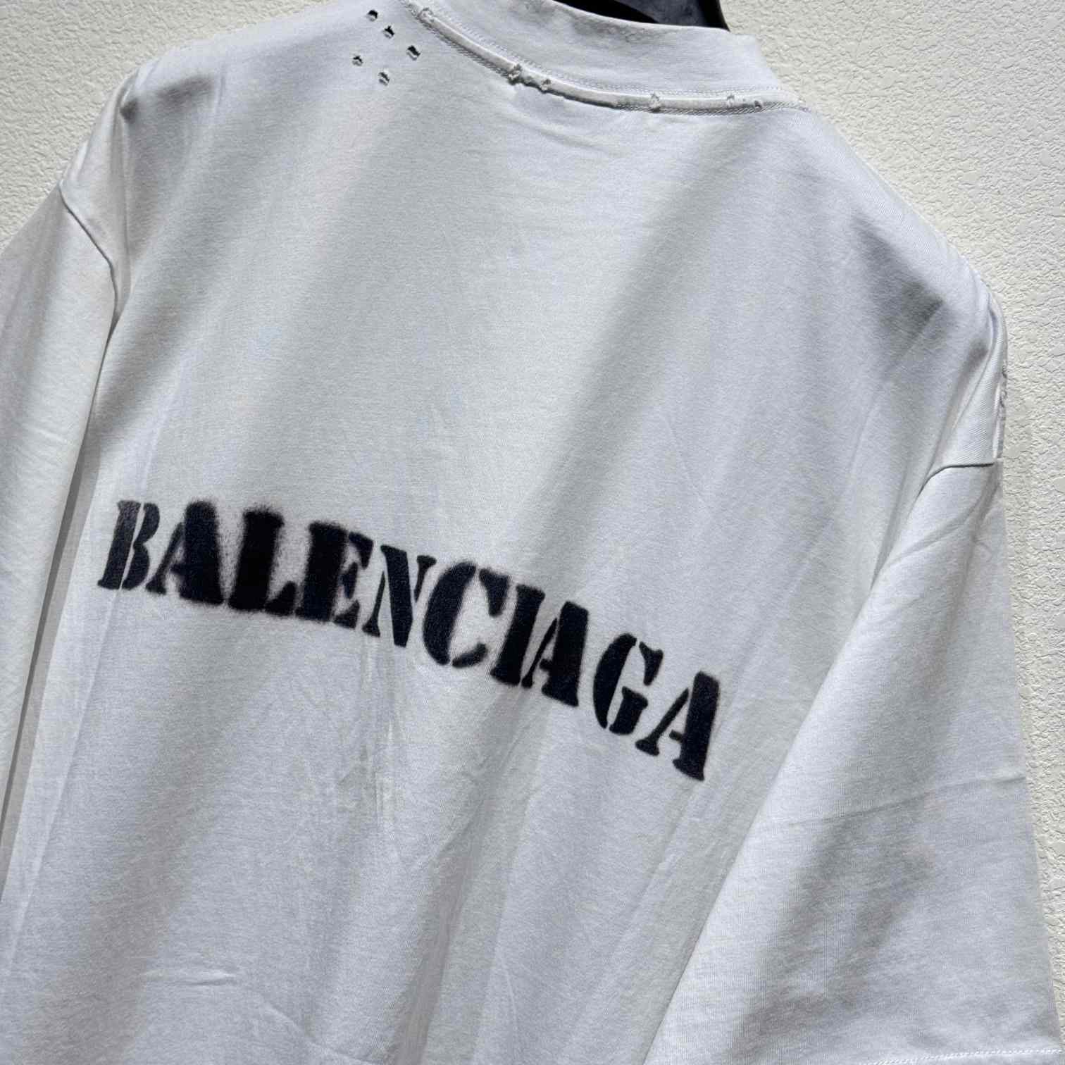 Balenciaga Stencil Type T-Shirt - DopestKickz