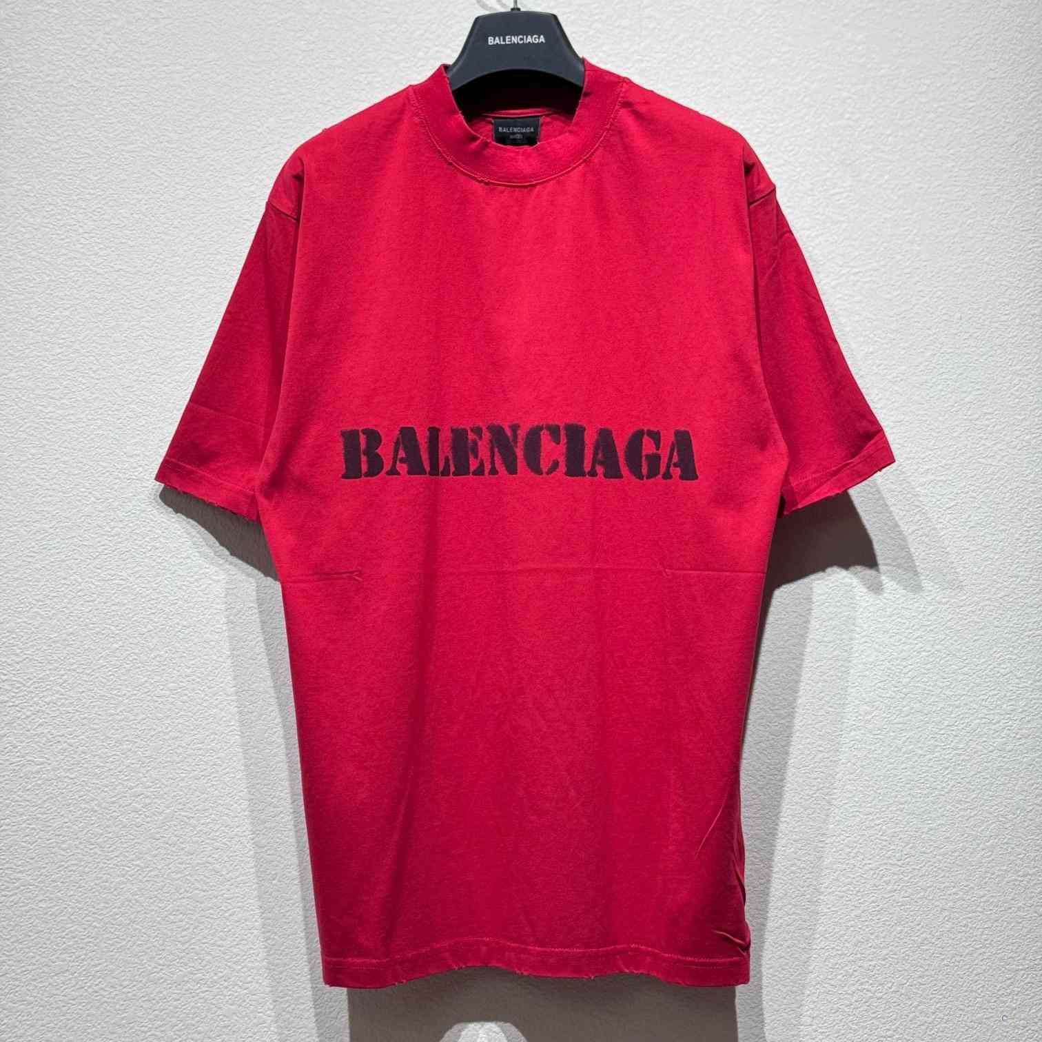 Balenciaga Stencil Type T-Shirt - DopestKickz