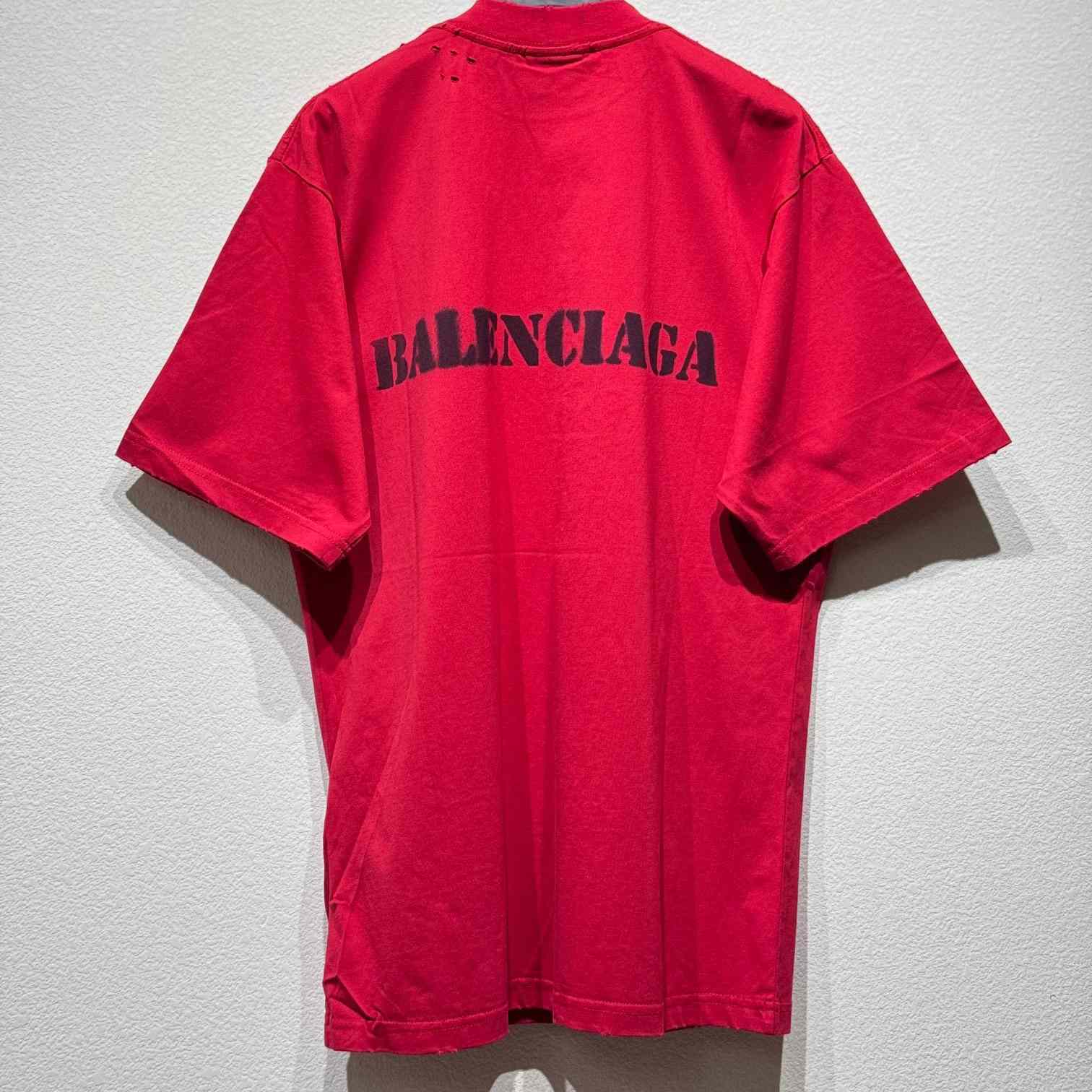 Balenciaga Stencil Type T-Shirt - DopestKickz