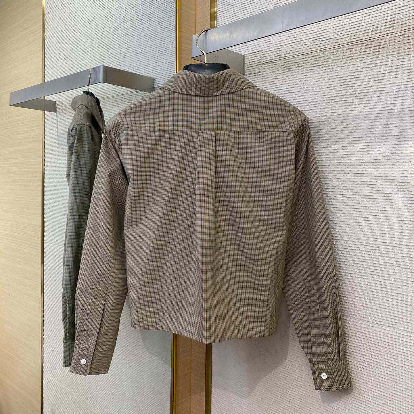 Miu Miu Technical Check Shirt - DopestKickz