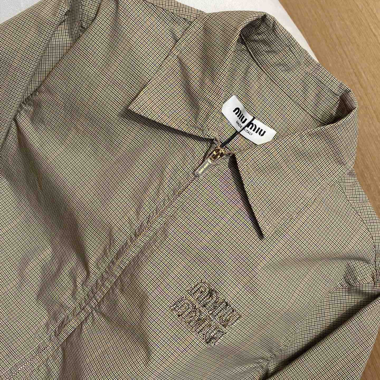 Miu Miu Technical Check Shirt - DopestKickz