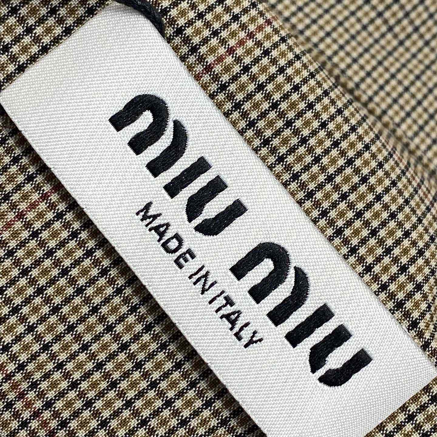 Miu Miu Technical Check Shirt - DopestKickz
