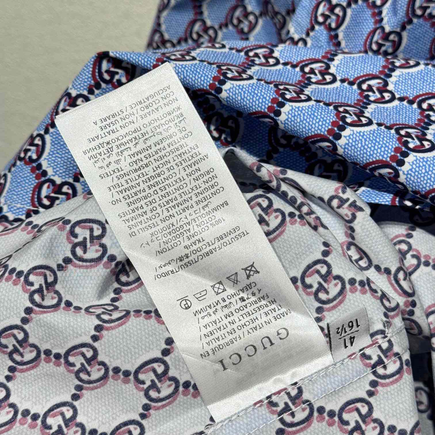Gucci Printed Cotton Shirt - DopestKickz