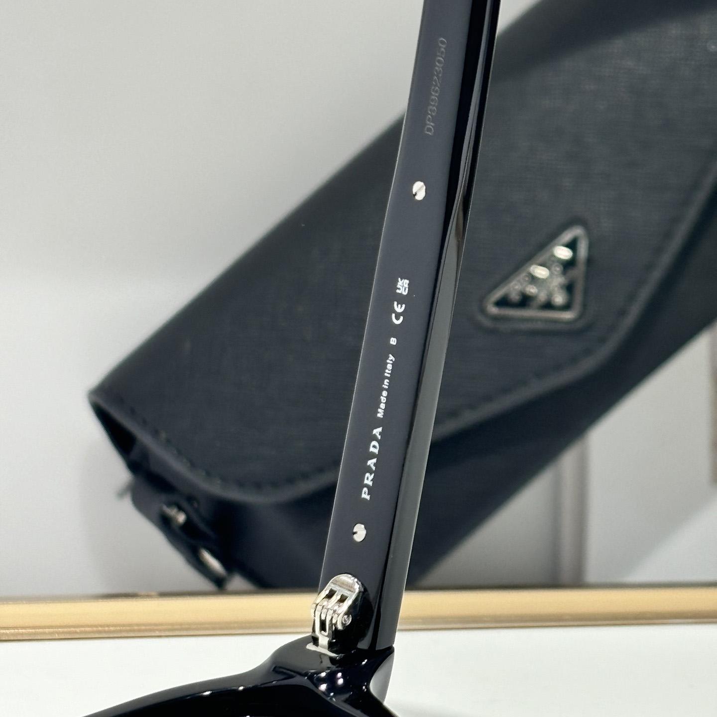 Prada Sunglasses With Iconic Metal Plaque   SPR A16SF - DopestKickz