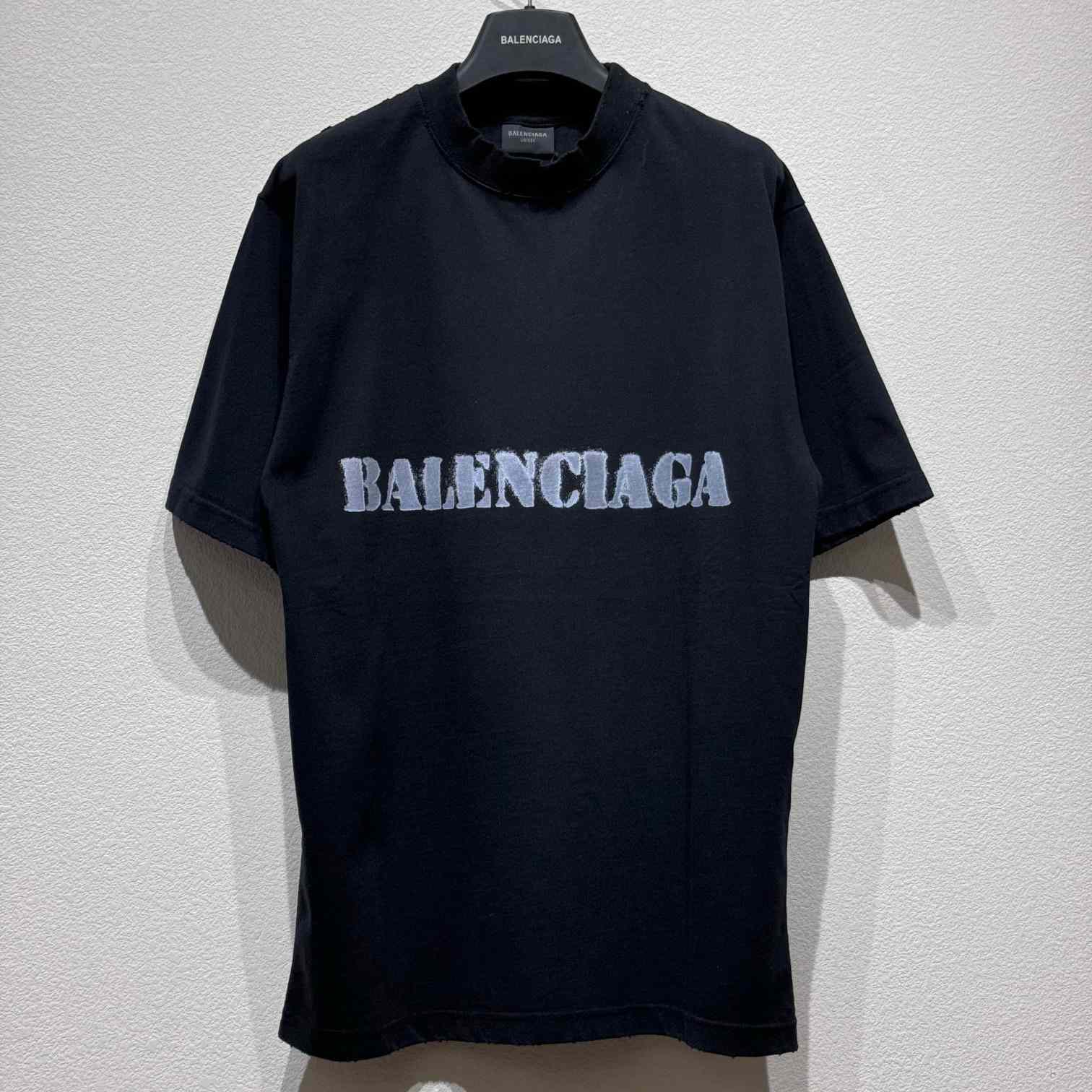 Balenciaga Stencil Type T-Shirt - DopestKickz