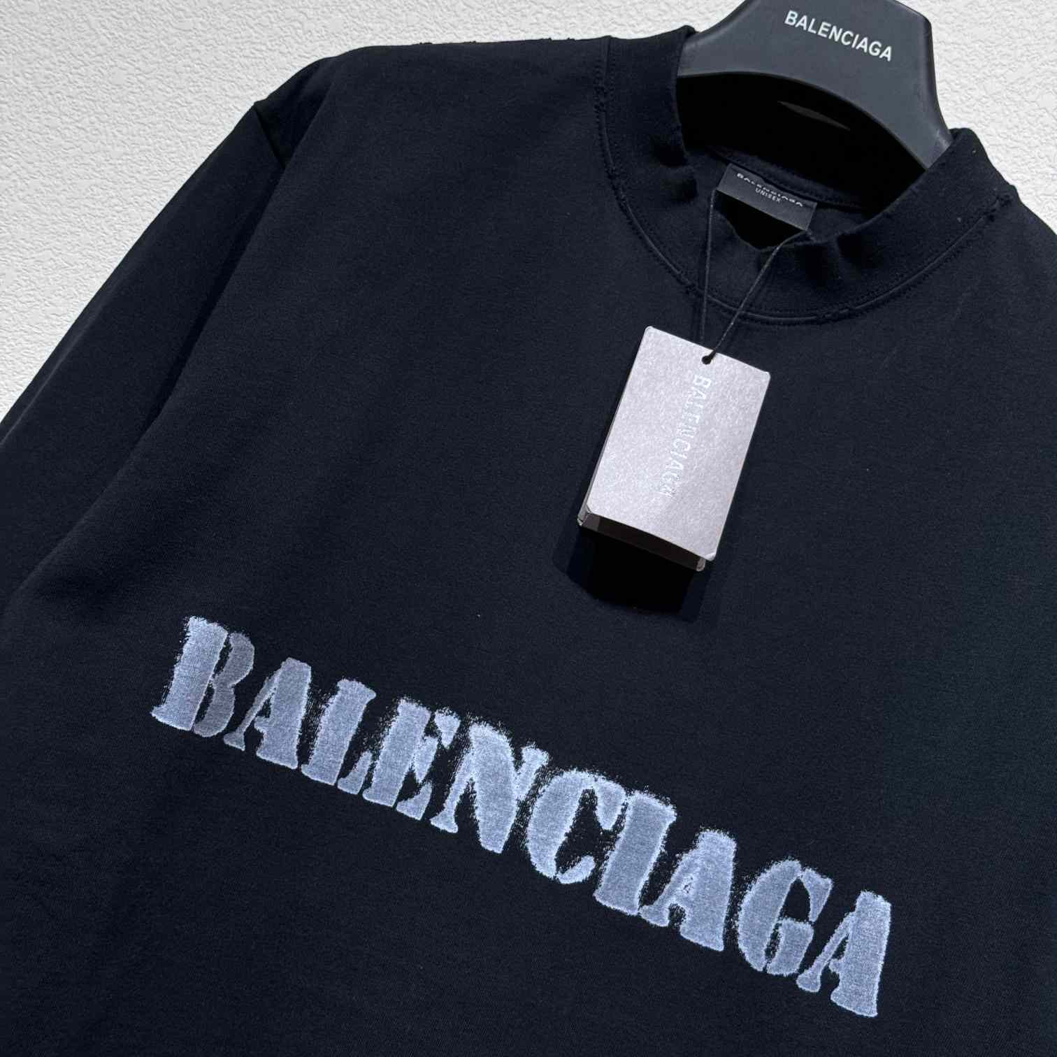 Balenciaga Stencil Type T-Shirt - DopestKickz