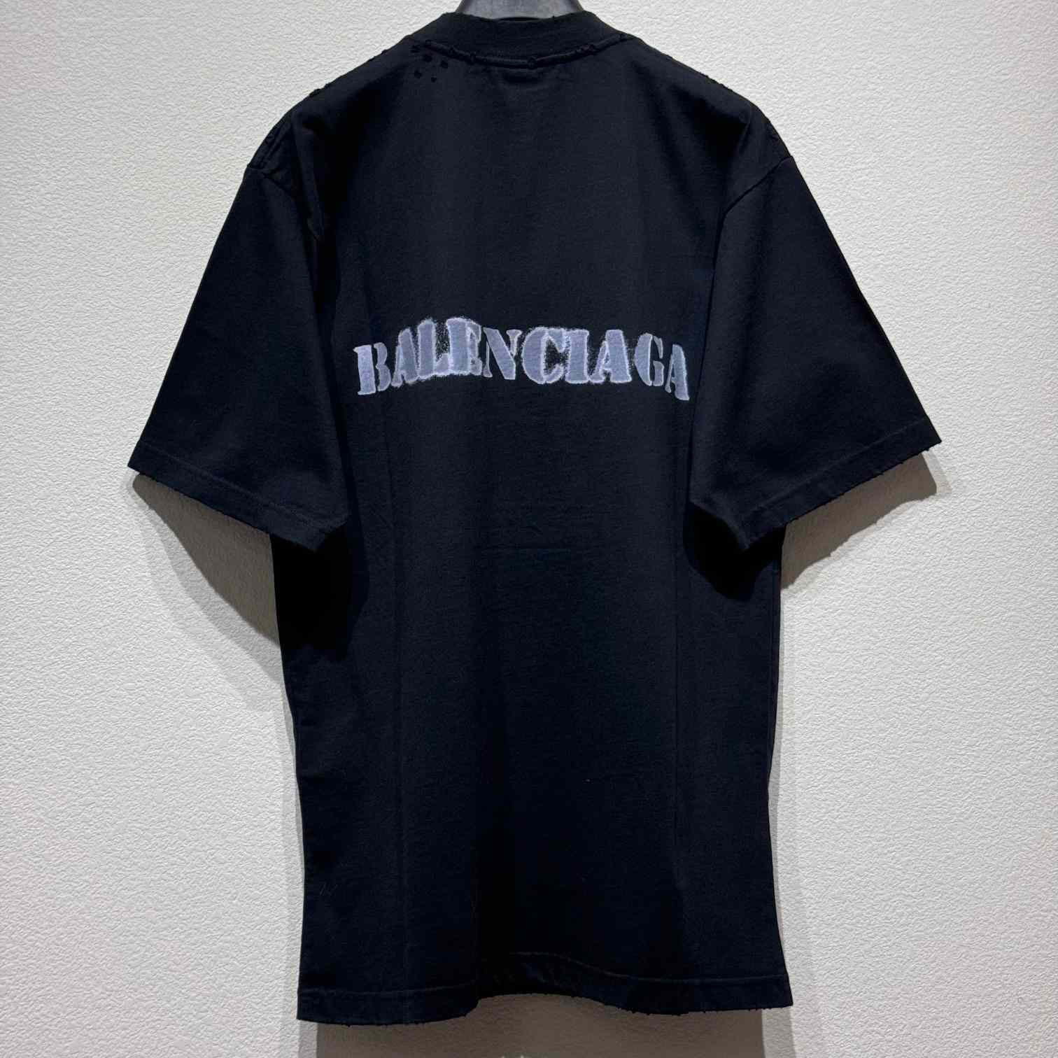 Balenciaga Stencil Type T-Shirt - DopestKickz