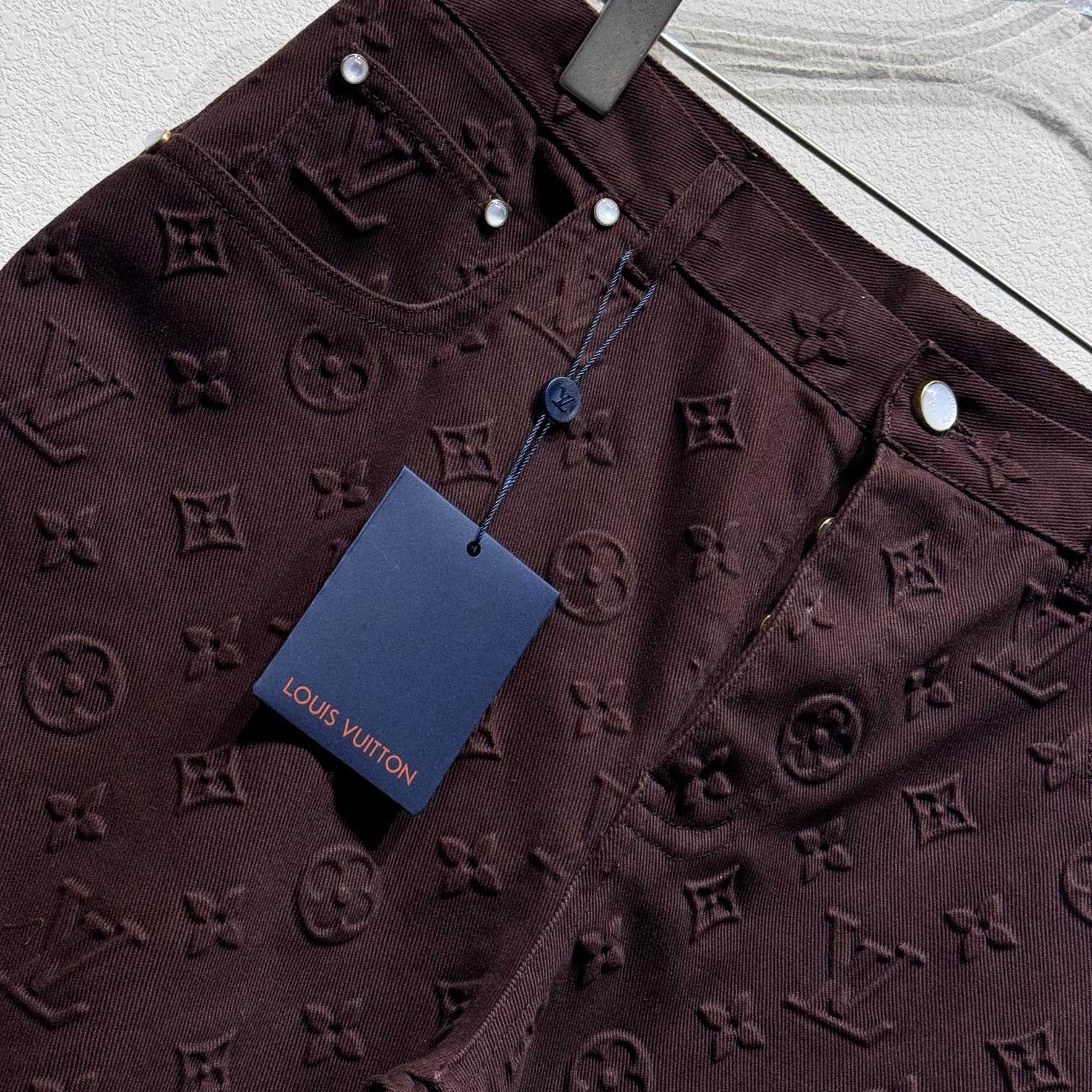 Louis Vuitton Monogram Embossed Skate Pants    - DopestKickz