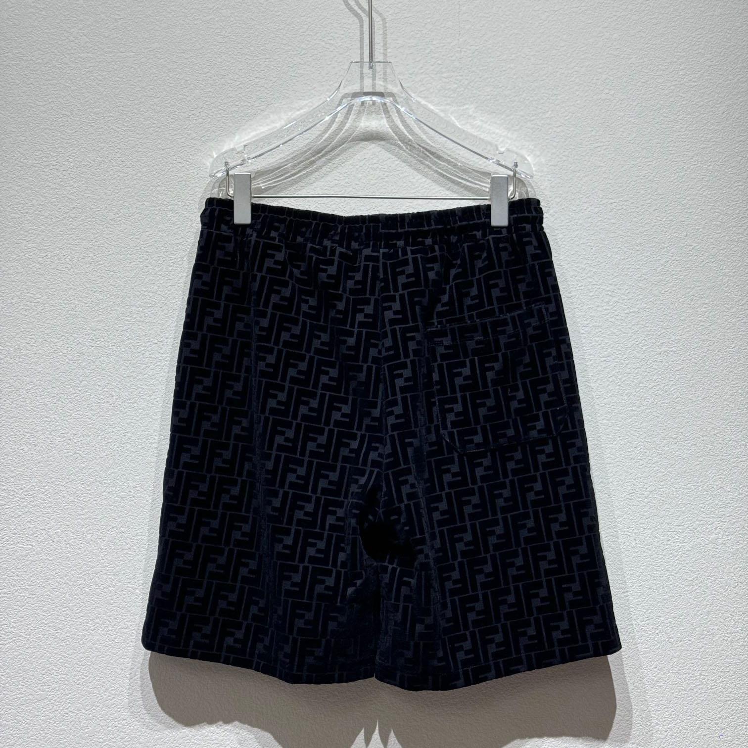Fendi Black Piqué Pants - DopestKickz