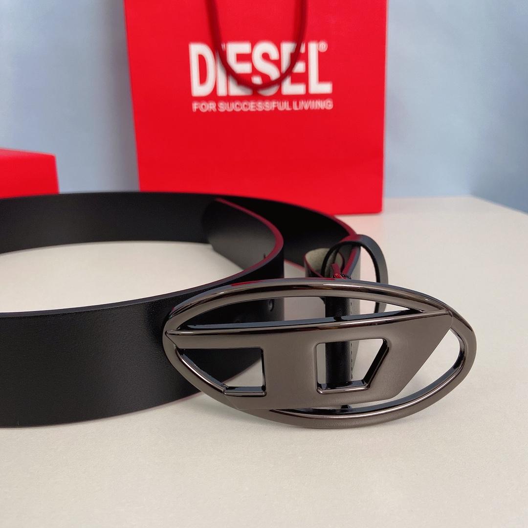 Diesel Black B-1dr Belt   4cm - DopestKickz