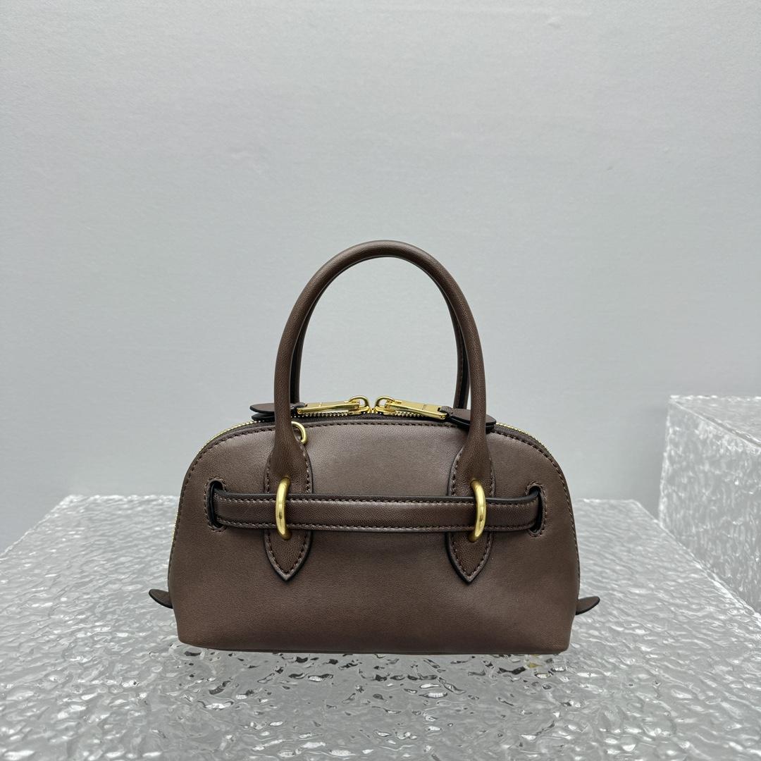 Miu Miu Aventure Leather Tote Bag (21x 8x 13cm) - DopestKickz