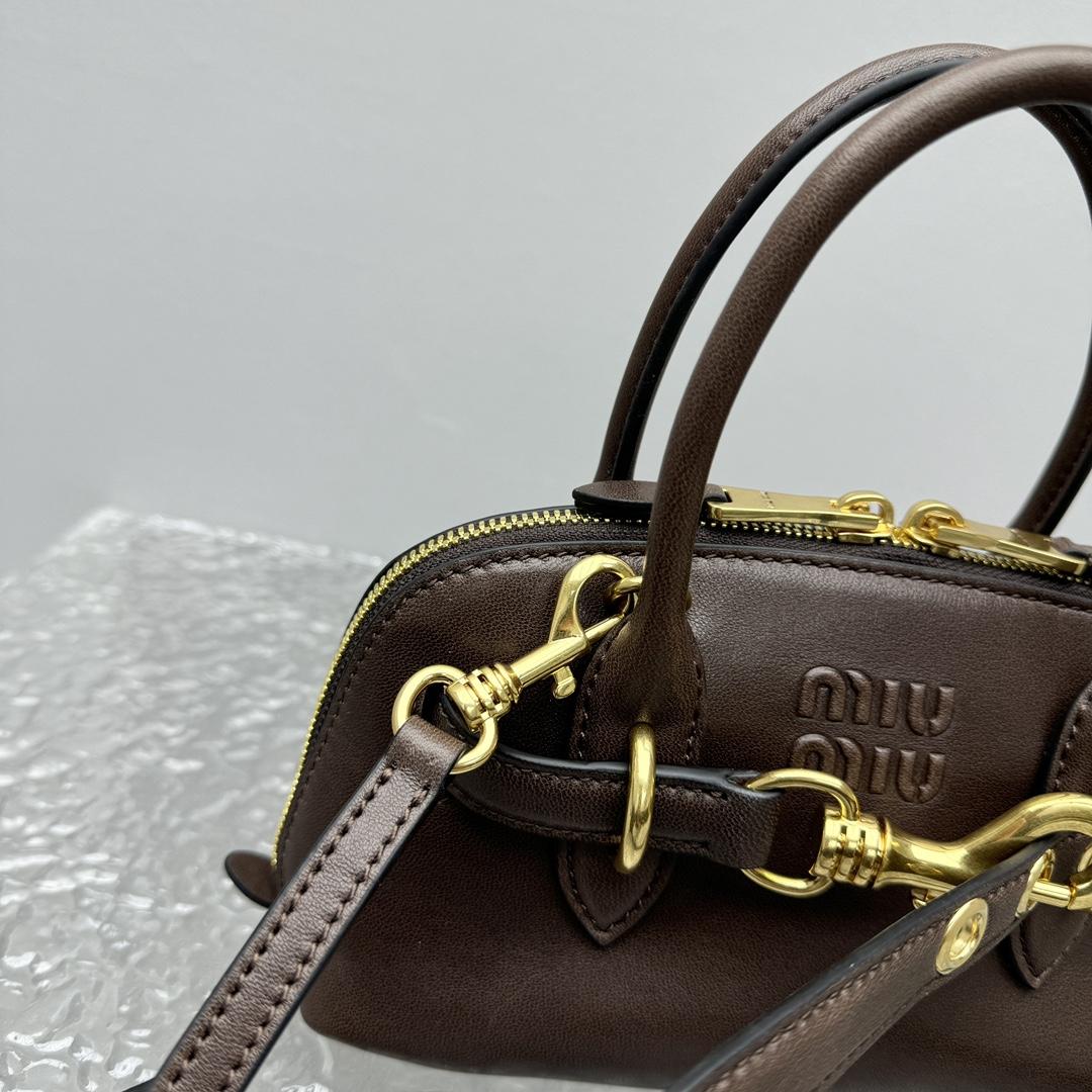 Miu Miu Aventure Leather Tote Bag (21x 8x 13cm) - DopestKickz