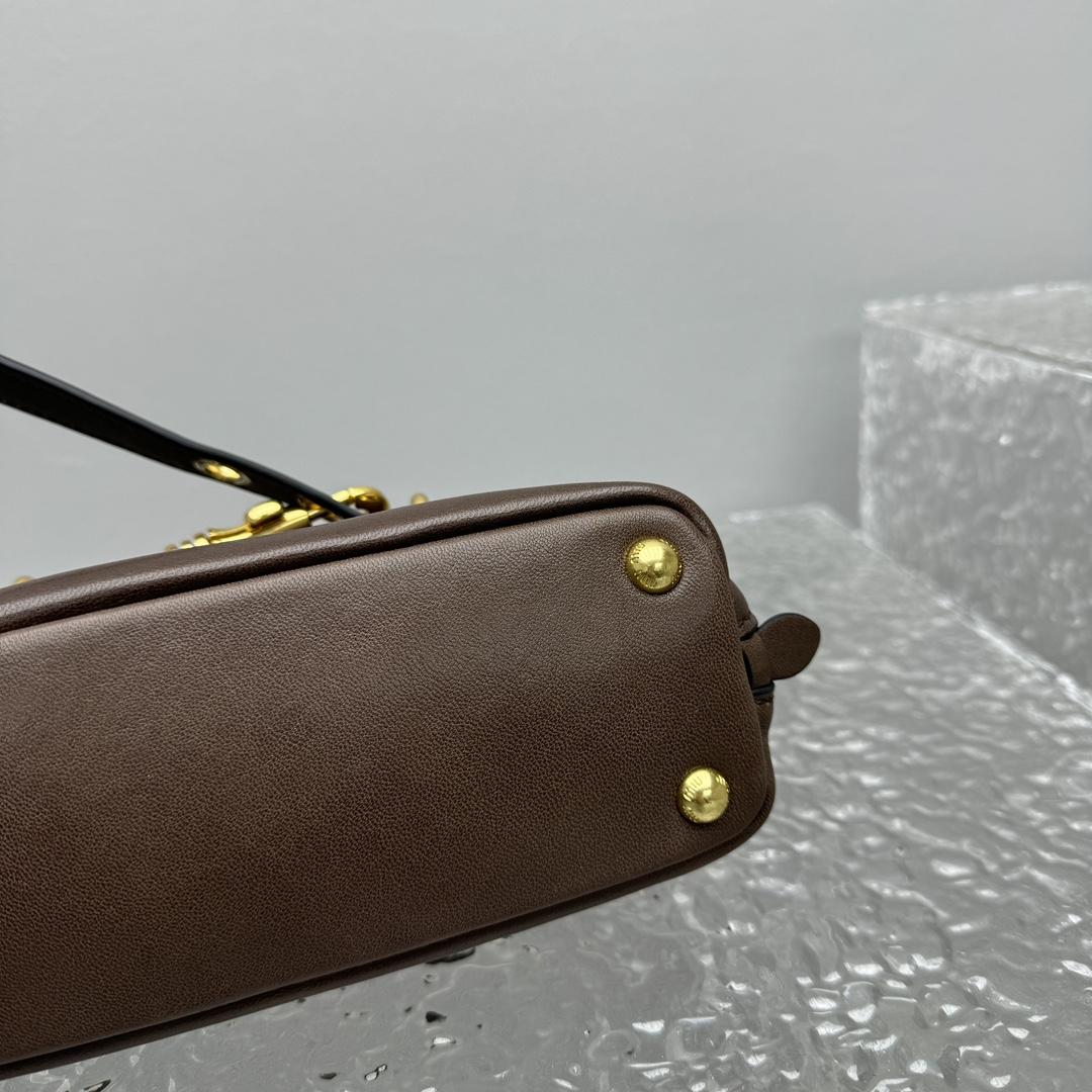 Miu Miu Aventure Leather Tote Bag (21x 8x 13cm) - DopestKickz