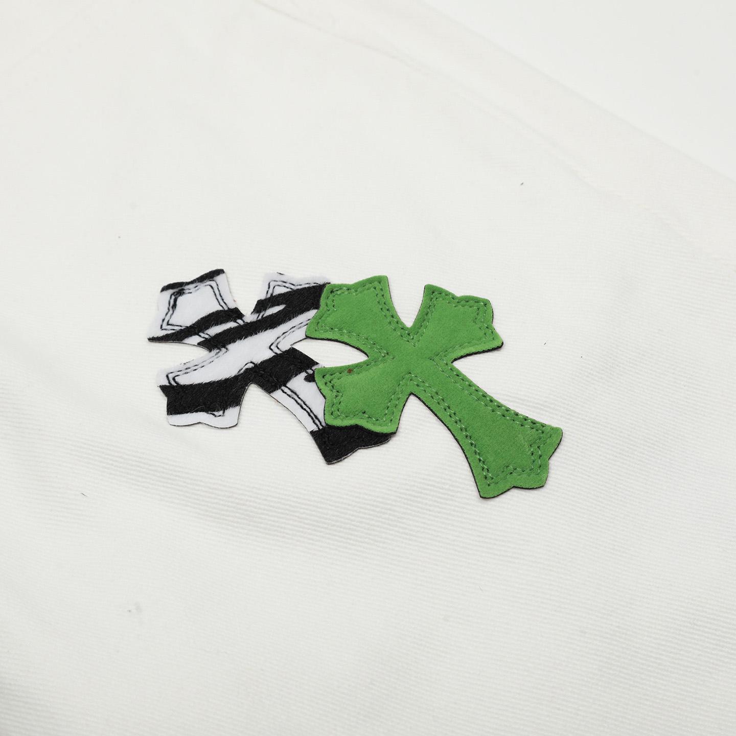 Chrome Hearts Cross Patch Jeans - DopestKickz