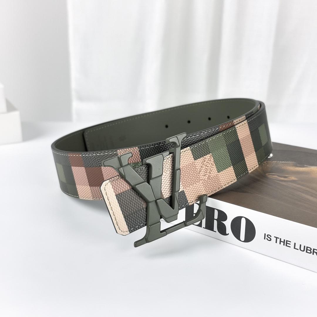 Louis Vuitton LV Mega Pixel 40mm Reversible Belt - DopestKickz