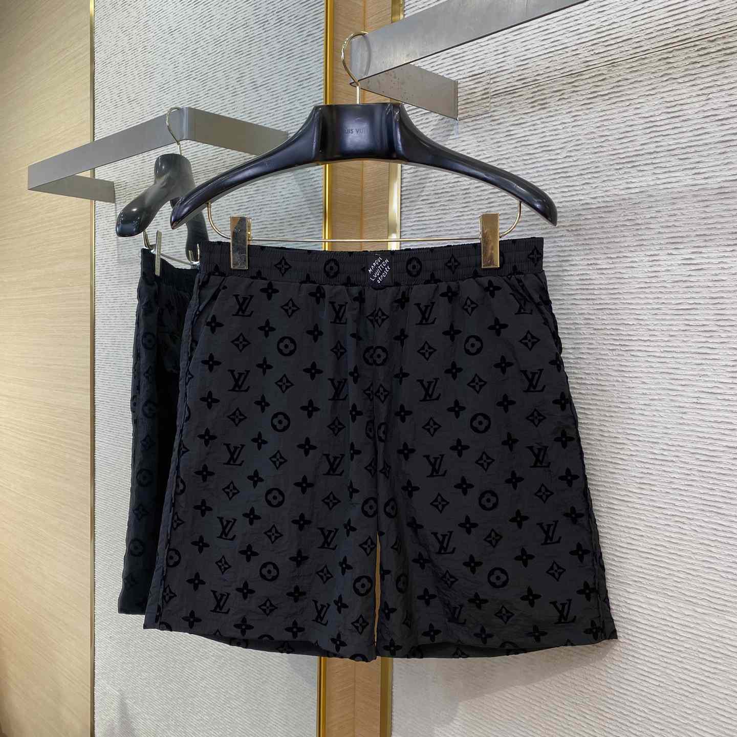 Louis Vuitton Flocked Monogram Shorts - DopestKickz
