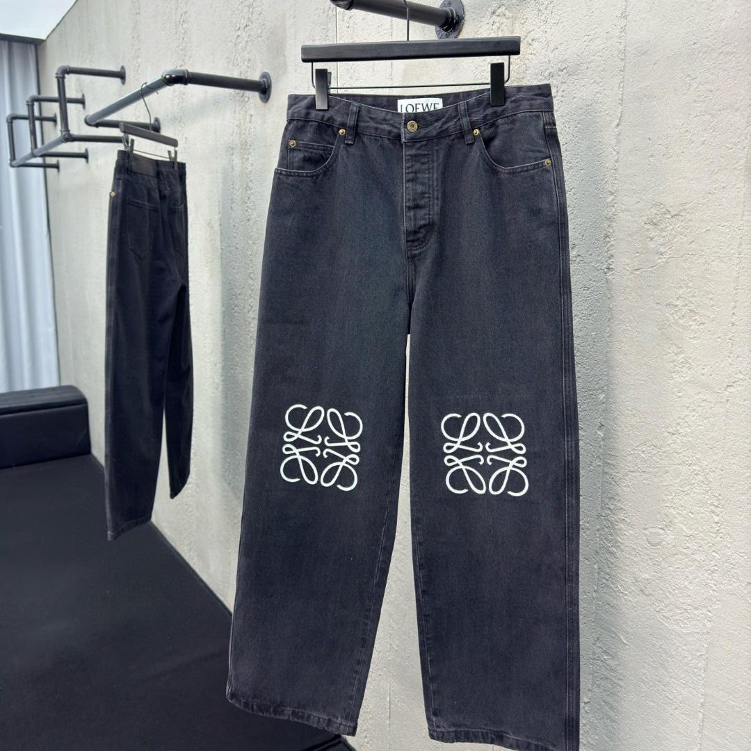 Loewe Anagram Baggy Jeans In Denim - DopestKickz