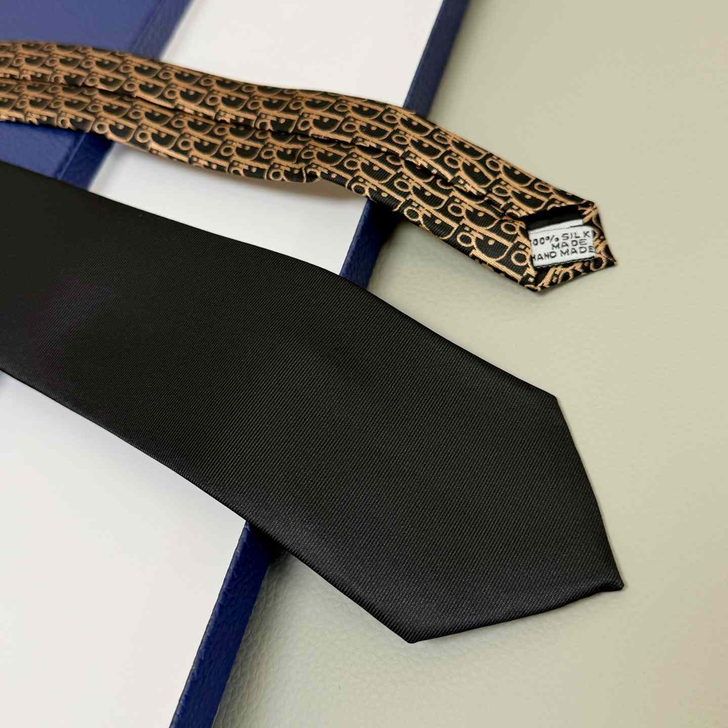 Dior Striped Dior Oblique Tie - DopestKickz